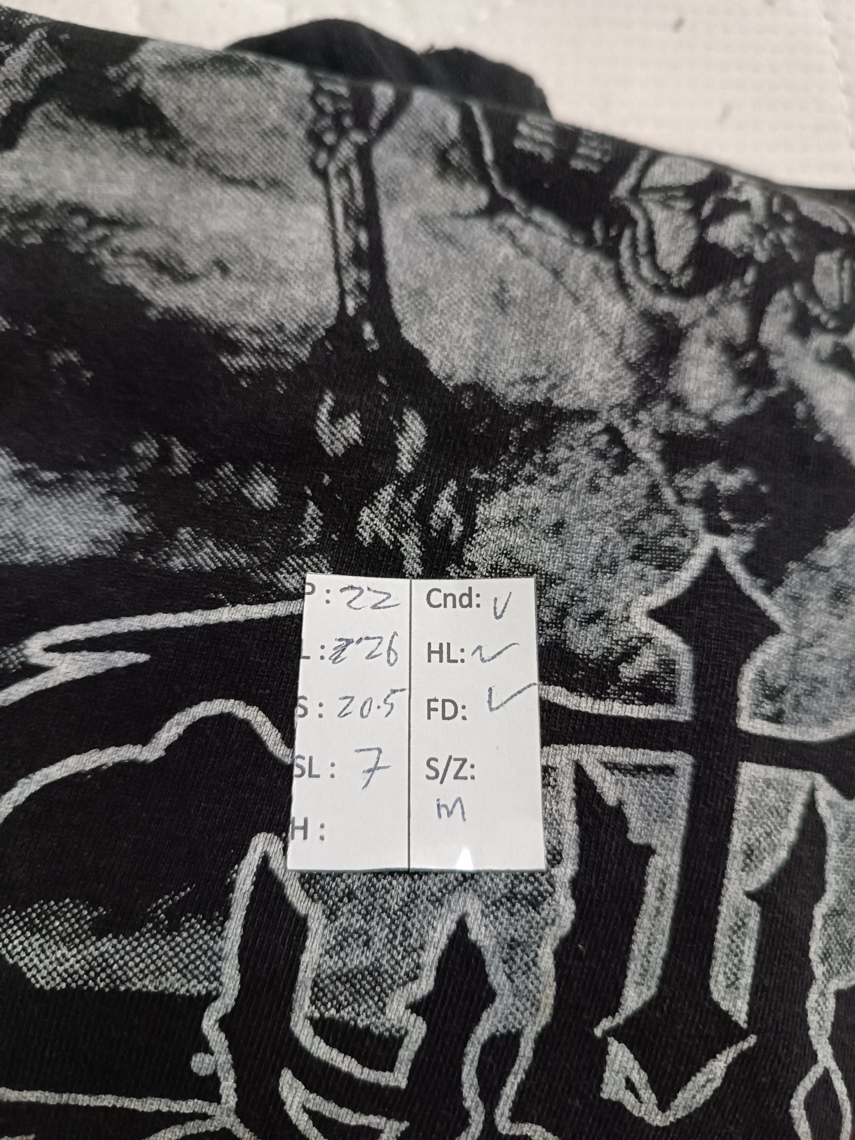Band Tees THRASHED FADED VINTAGE THRASHED DISTRESSED FORAS METAL TEE Size US M / EU 48-50 / 2 - 16 Thumbnail