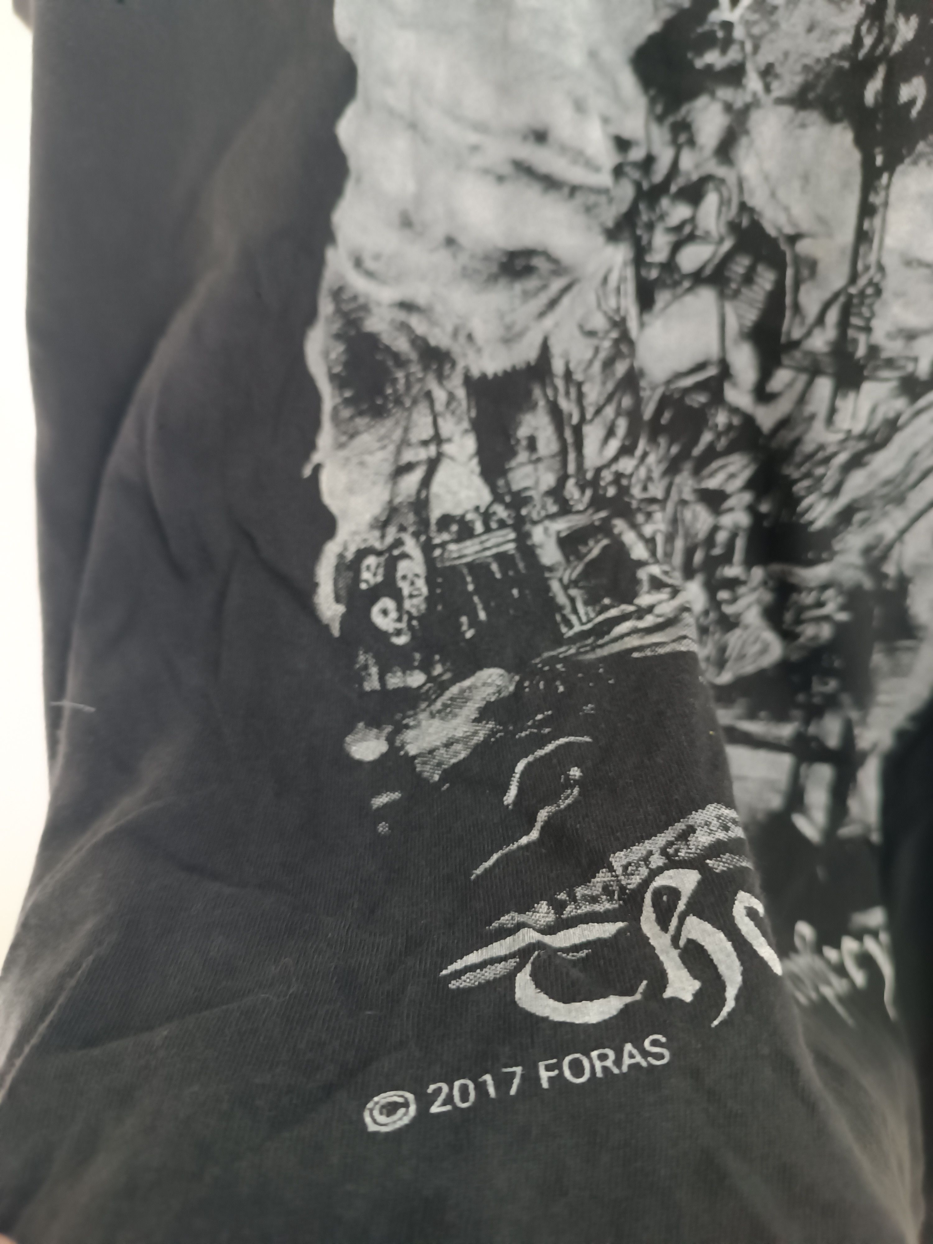 Band Tees THRASHED FADED VINTAGE THRASHED DISTRESSED FORAS METAL TEE Size US M / EU 48-50 / 2 - 7 Thumbnail