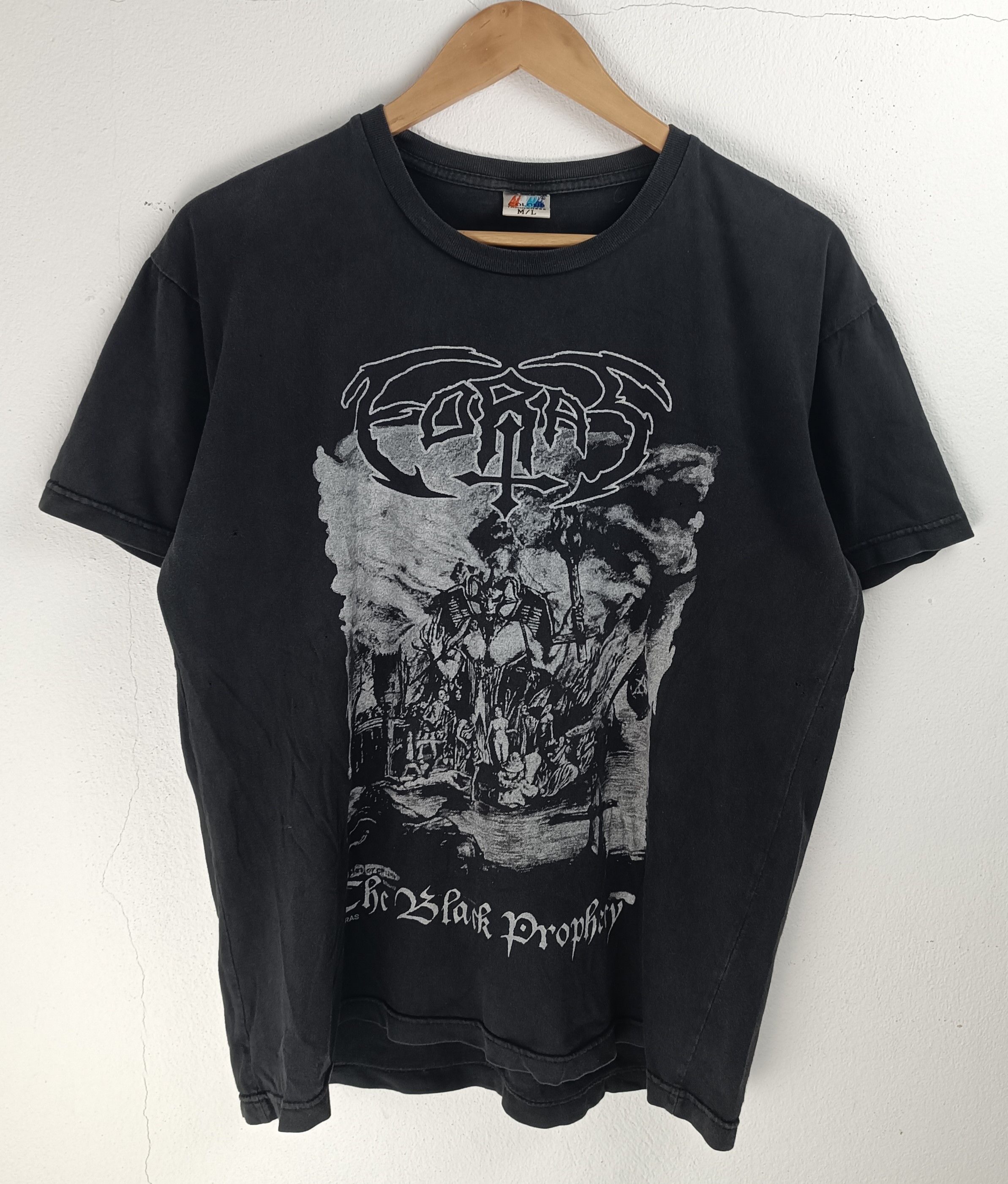 Band Tees THRASHED FADED VINTAGE THRASHED DISTRESSED FORAS METAL TEE Size US M / EU 48-50 / 2 - 3 Thumbnail