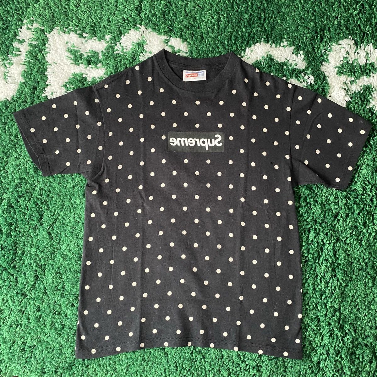 Supreme Supreme x CDG Polka Dot Box Logo Tee Shirt Grailed