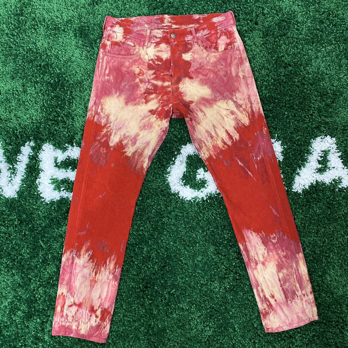 Gucci Gucci Bleached Tie-dye Corduroy Velvet Pants Size US 32 / EU 48 - 1 Thumbnail