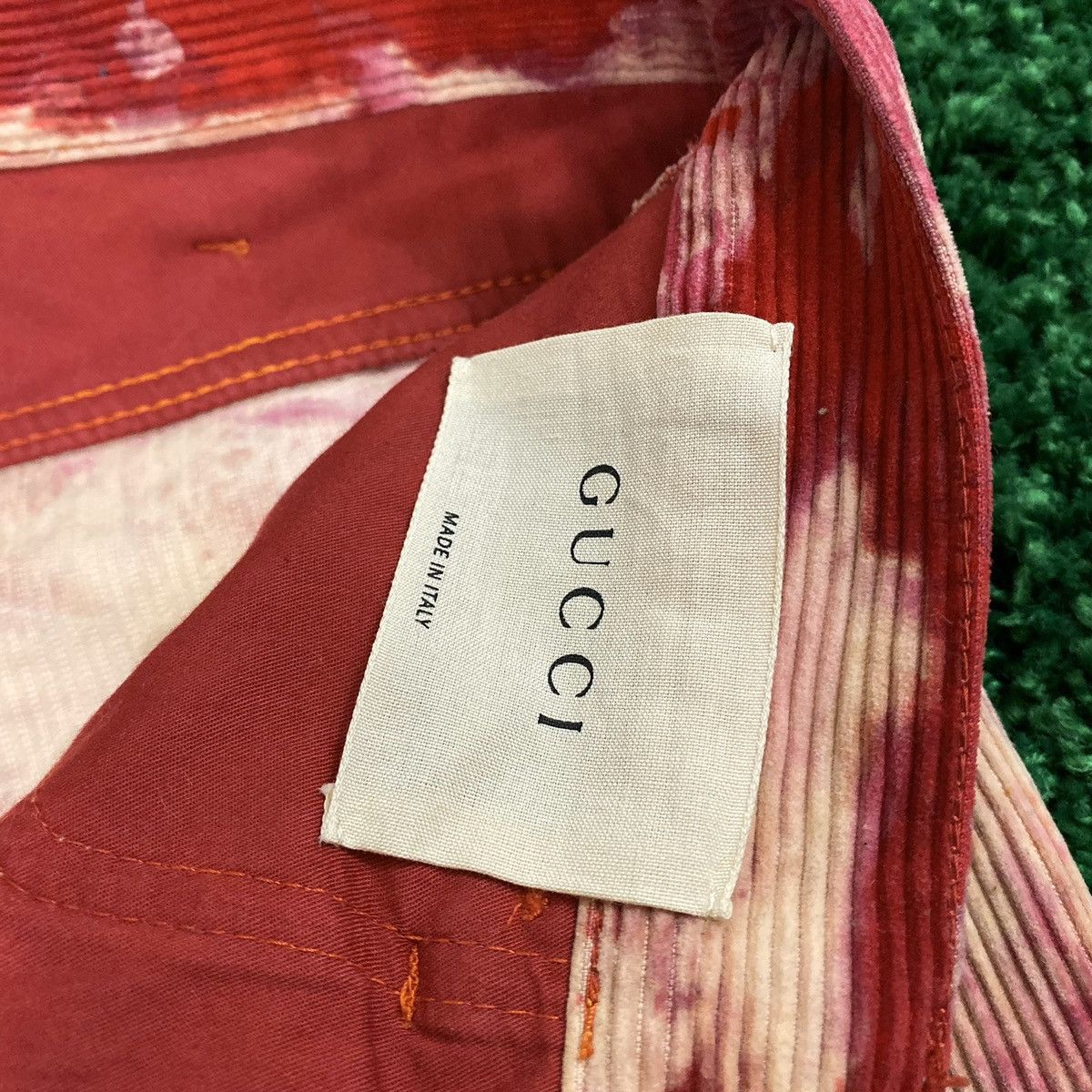 Gucci Gucci Bleached Tie-dye Corduroy Velvet Pants Size US 32 / EU 48 - 11 Thumbnail