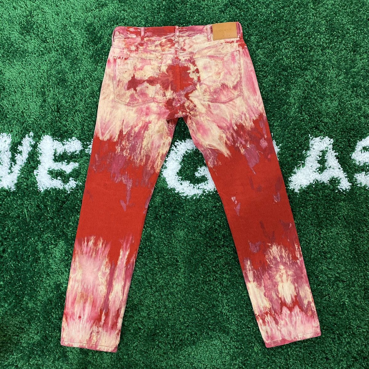 Gucci Gucci Bleached Tie-dye Corduroy Velvet Pants Size US 32 / EU 48 - 2 Thumbnail
