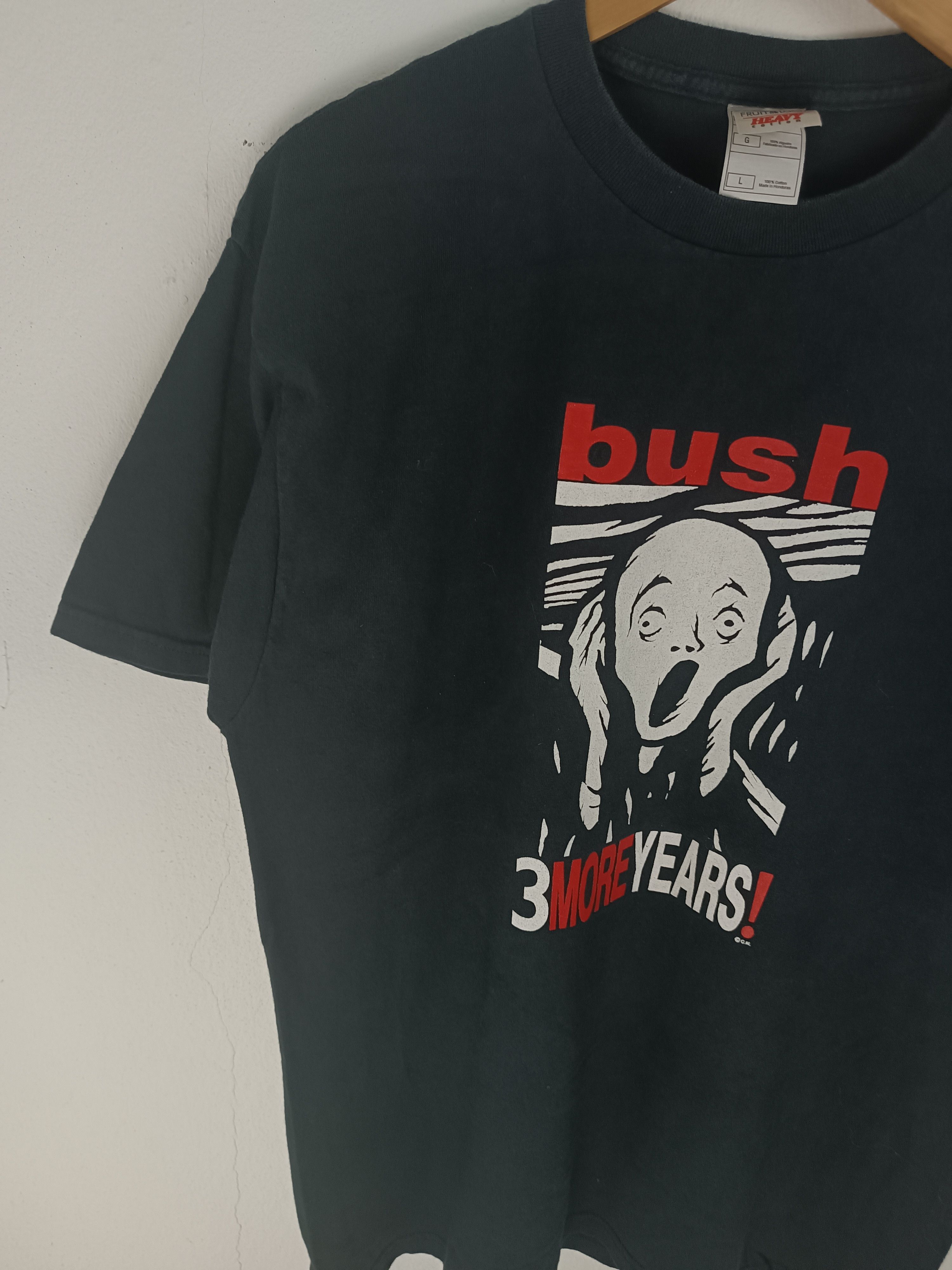 Vintage VINTAGE '04 BUSH "3 MORE YEARS" (the scream - edvard munch) Size US L / EU 52-54 / 3 - 7 Thumbnail