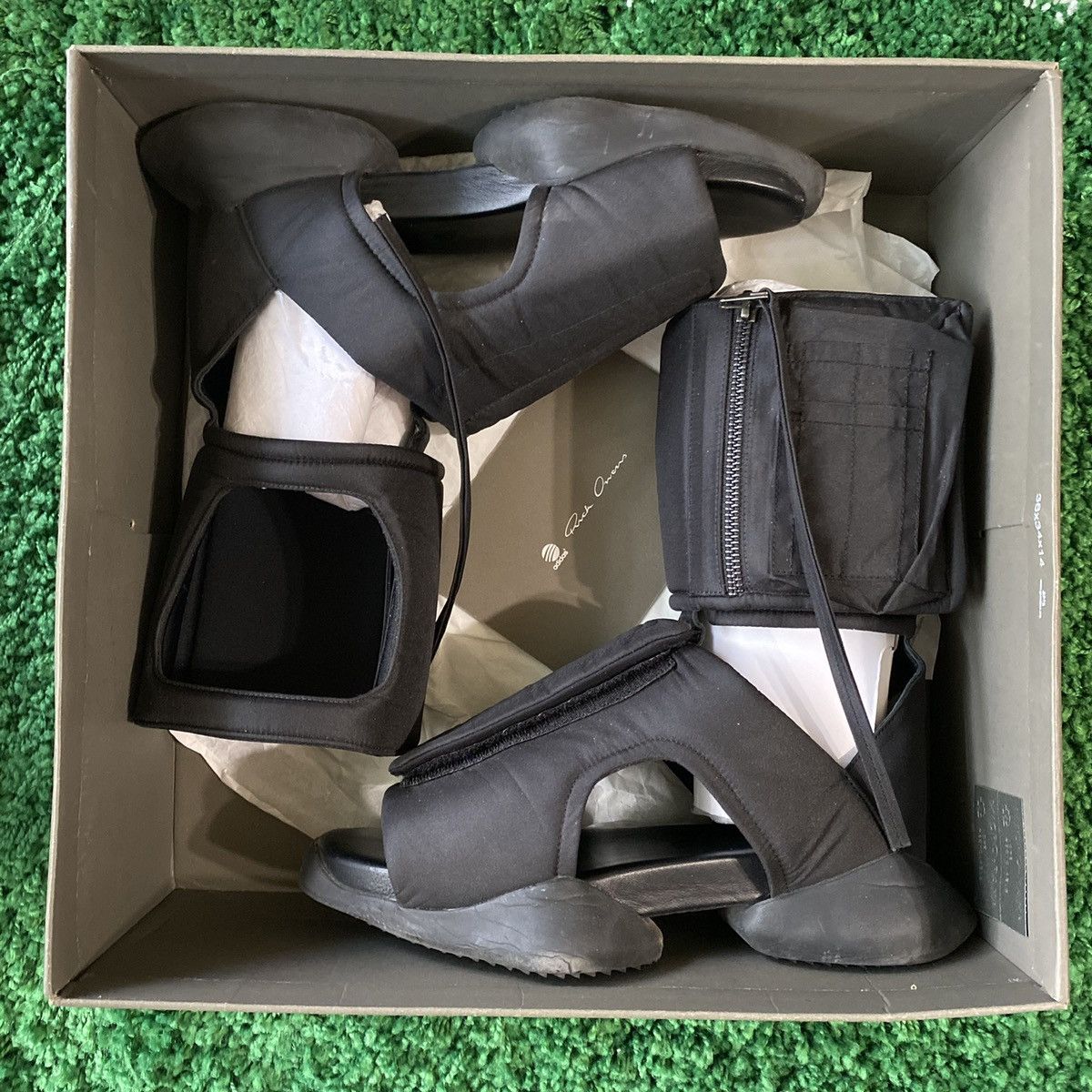 Adidas × Rick Owens Rick Owens x Cargo Sandal Black | Black | White Size US 6 / EU 39 - 3 Thumbnail