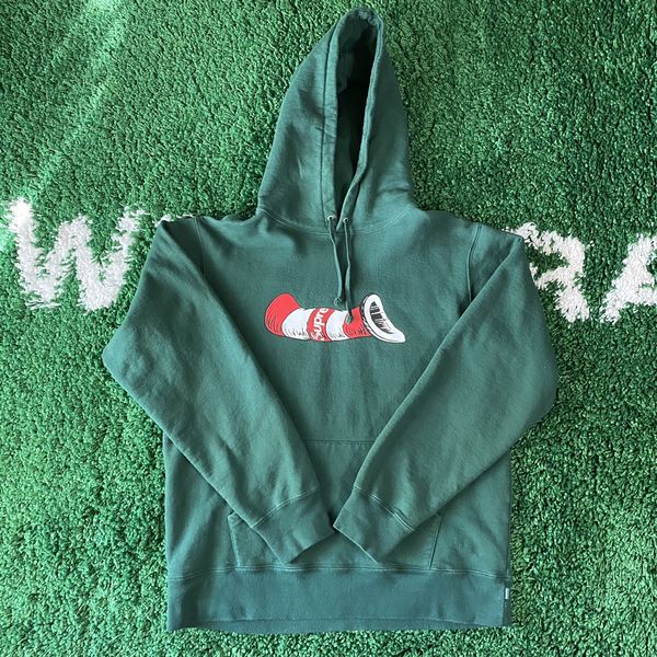 Supreme cat in the hat hot sale hoodie green