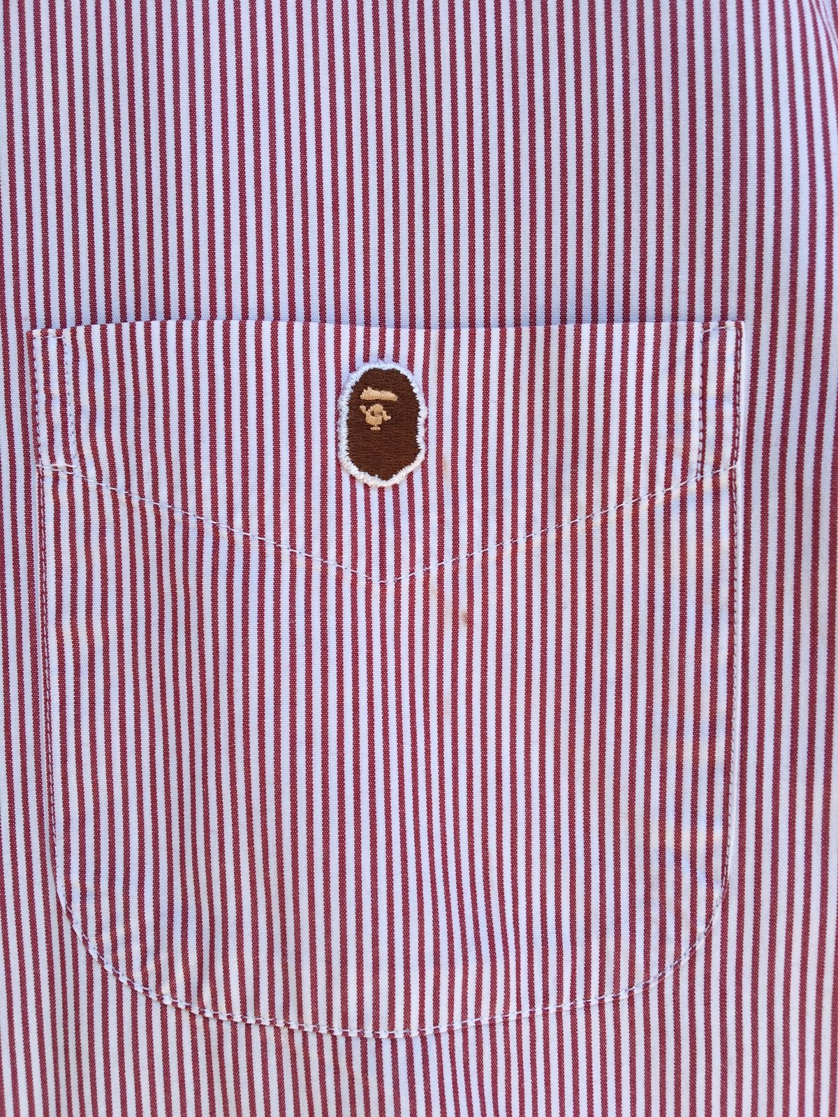 Bape One Point Striped BD Shirt Size US M / EU 48-50 / 2 - 5 Thumbnail
