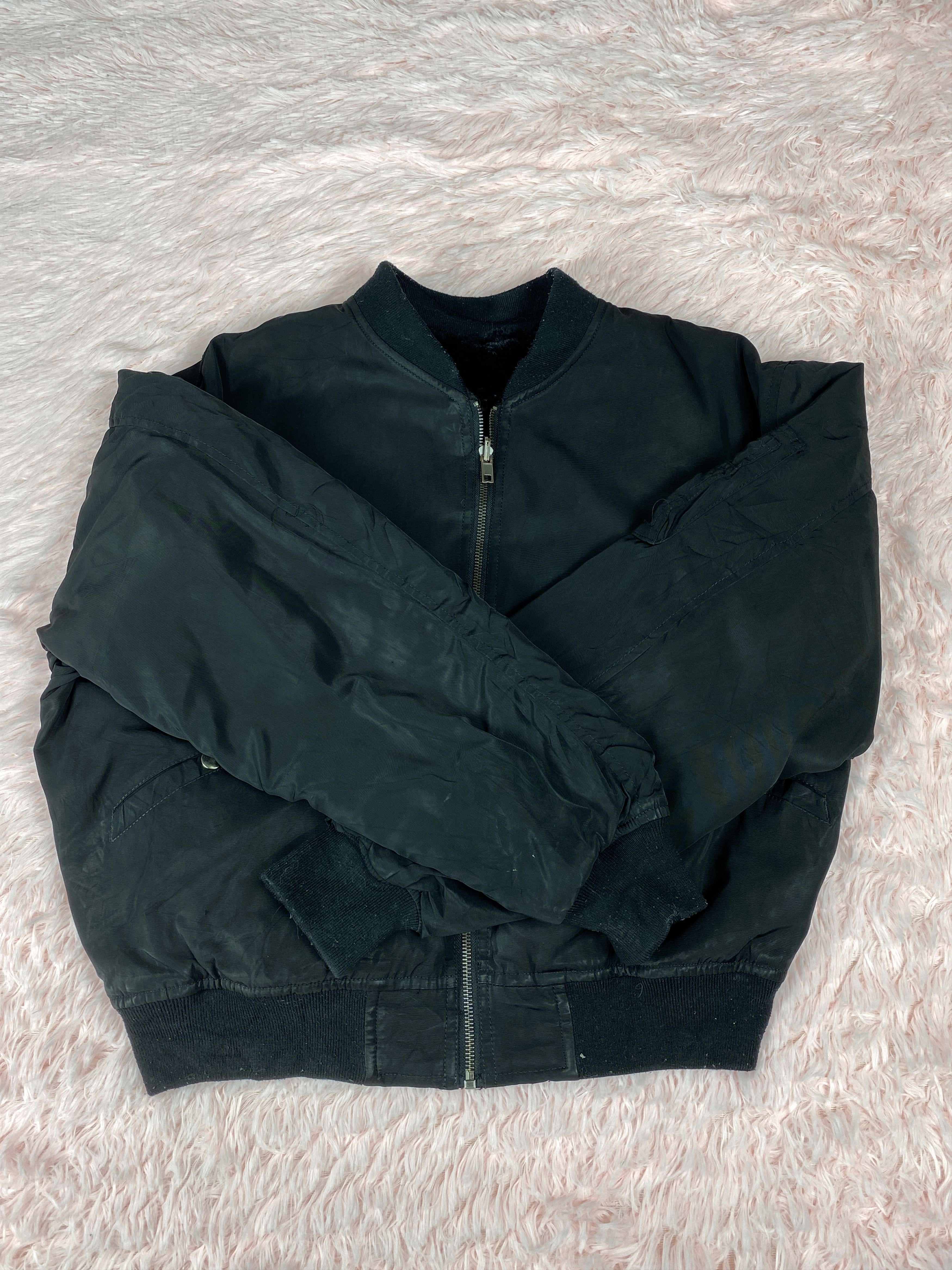 Japanese Brand Vintage Japanese Brand Reversible Bomber Sherpa Jacket J1619 Size US L / EU 52-54 / 3 - 6 Thumbnail