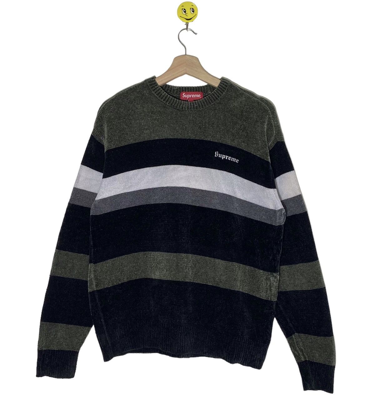 Supreme Supreme Knitwear Striped Embroidery Logos Swearshirt Size US S / EU 44-46 / 1 - 1 Thumbnail