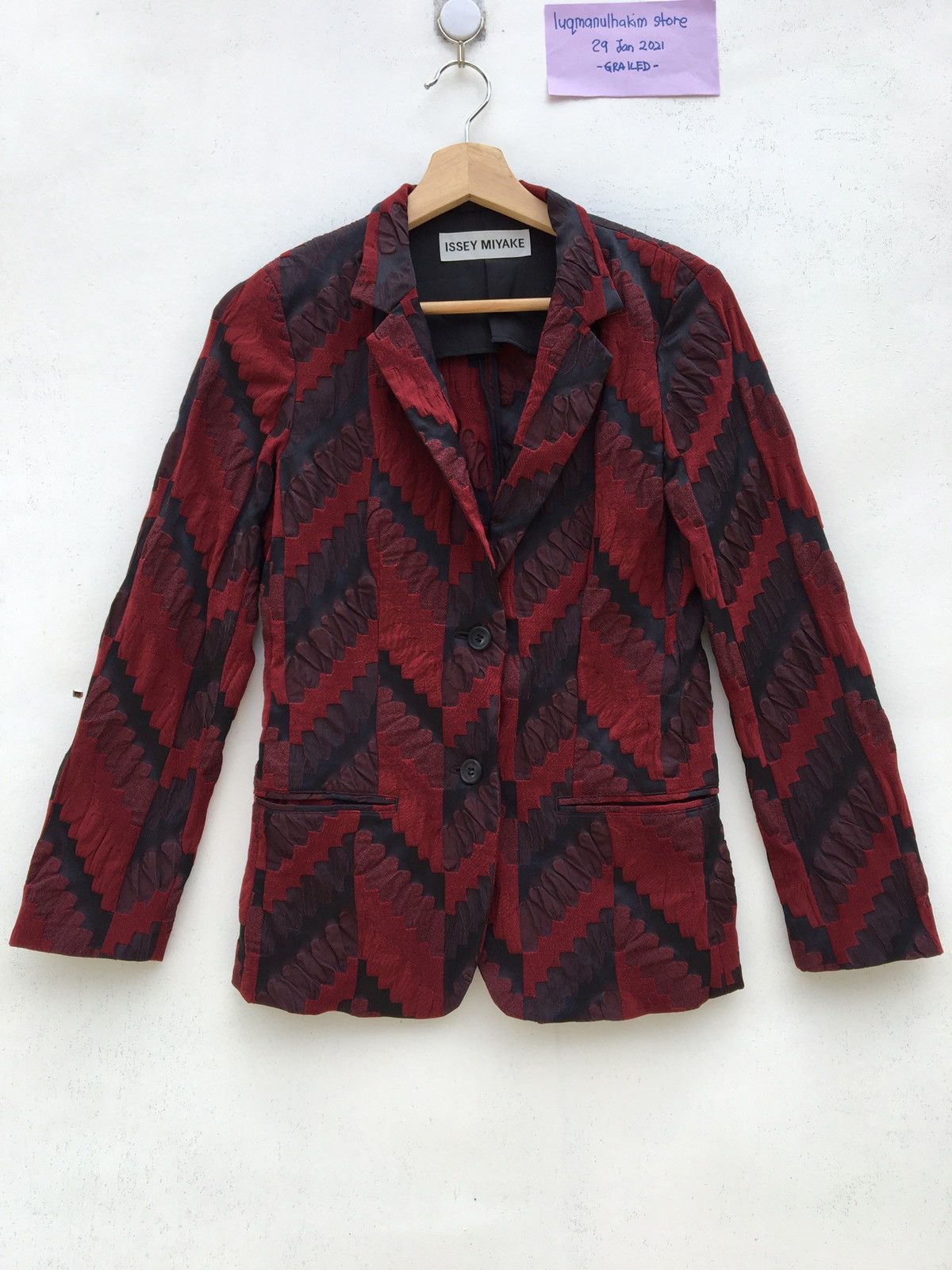 Issey Miyake Rare Issey Miyake Textured Blazer/ Jacket Size XS / US 0-2 / IT 36-38 - 1 Thumbnail