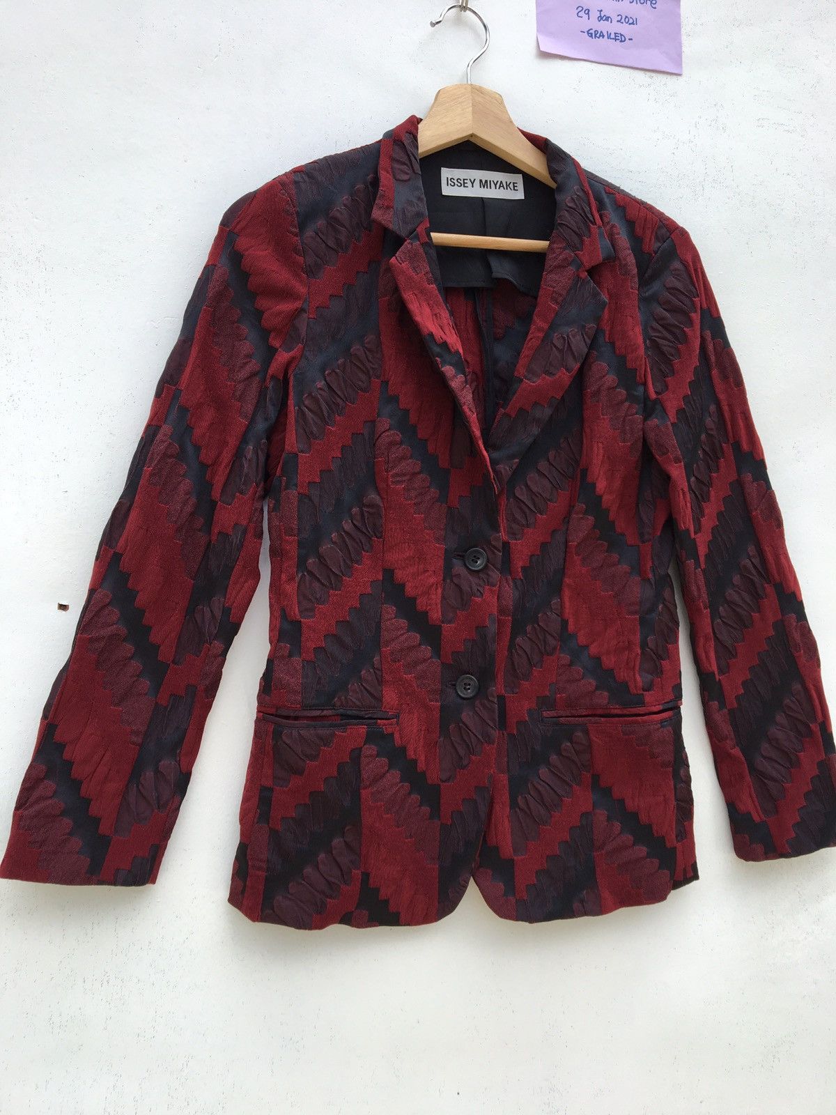 Issey Miyake Rare Issey Miyake Textured Blazer/ Jacket Size XS / US 0-2 / IT 36-38 - 2 Thumbnail