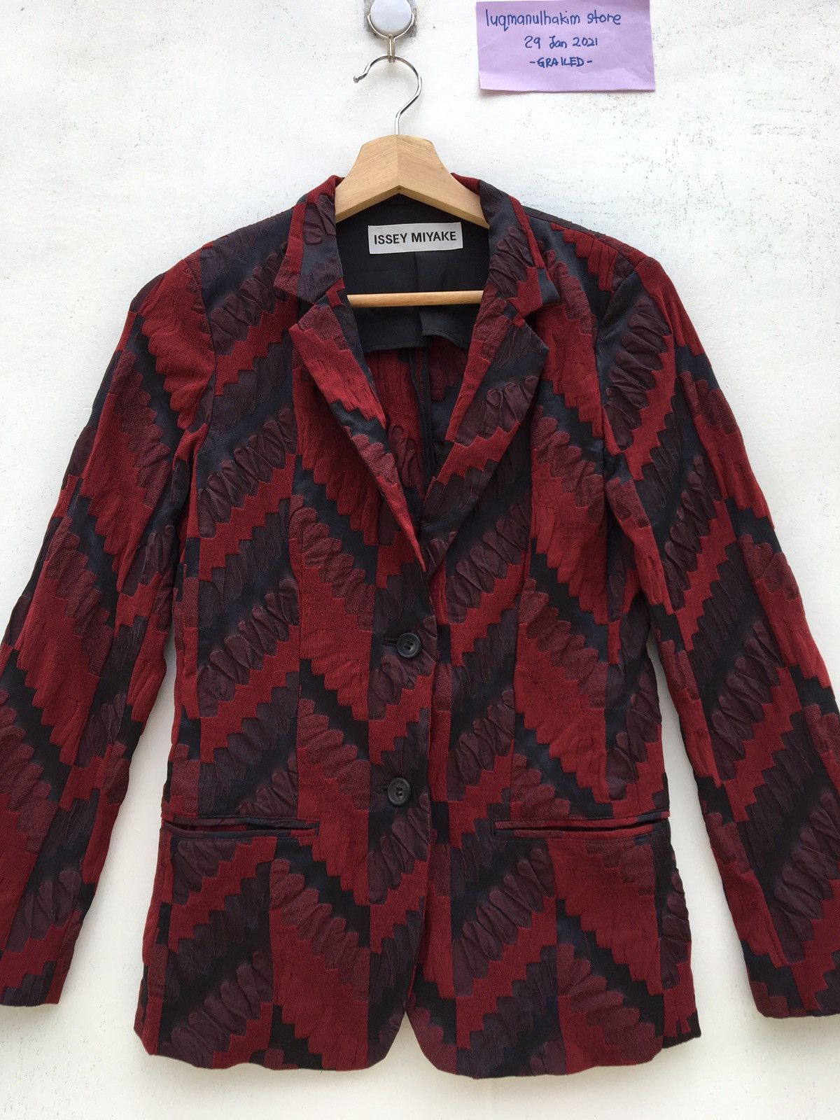 Issey Miyake Rare Issey Miyake Textured Blazer/ Jacket Size XS / US 0-2 / IT 36-38 - 4 Thumbnail