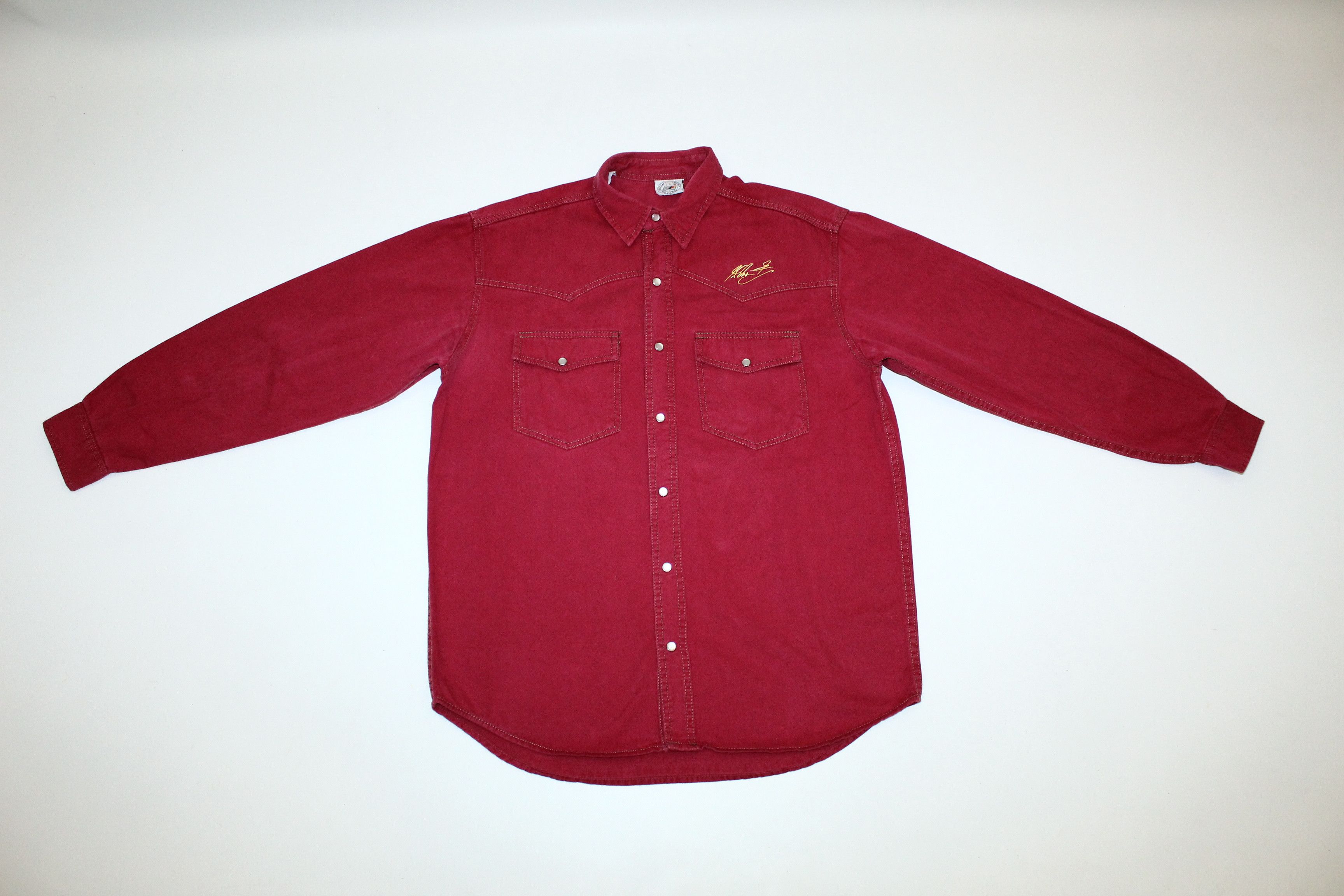Ferrari 💥 Rare VTG 💥 M. Schumacher World Champion Denim Shirt Size US L / EU 52-54 / 3 - 3 Thumbnail