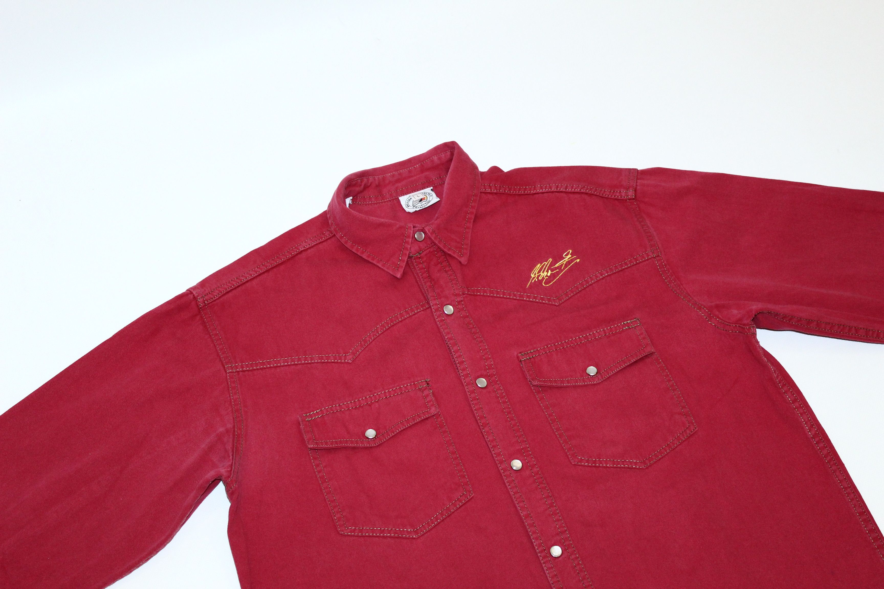 Ferrari 💥 Rare VTG 💥 M. Schumacher World Champion Denim Shirt Size US L / EU 52-54 / 3 - 4 Thumbnail