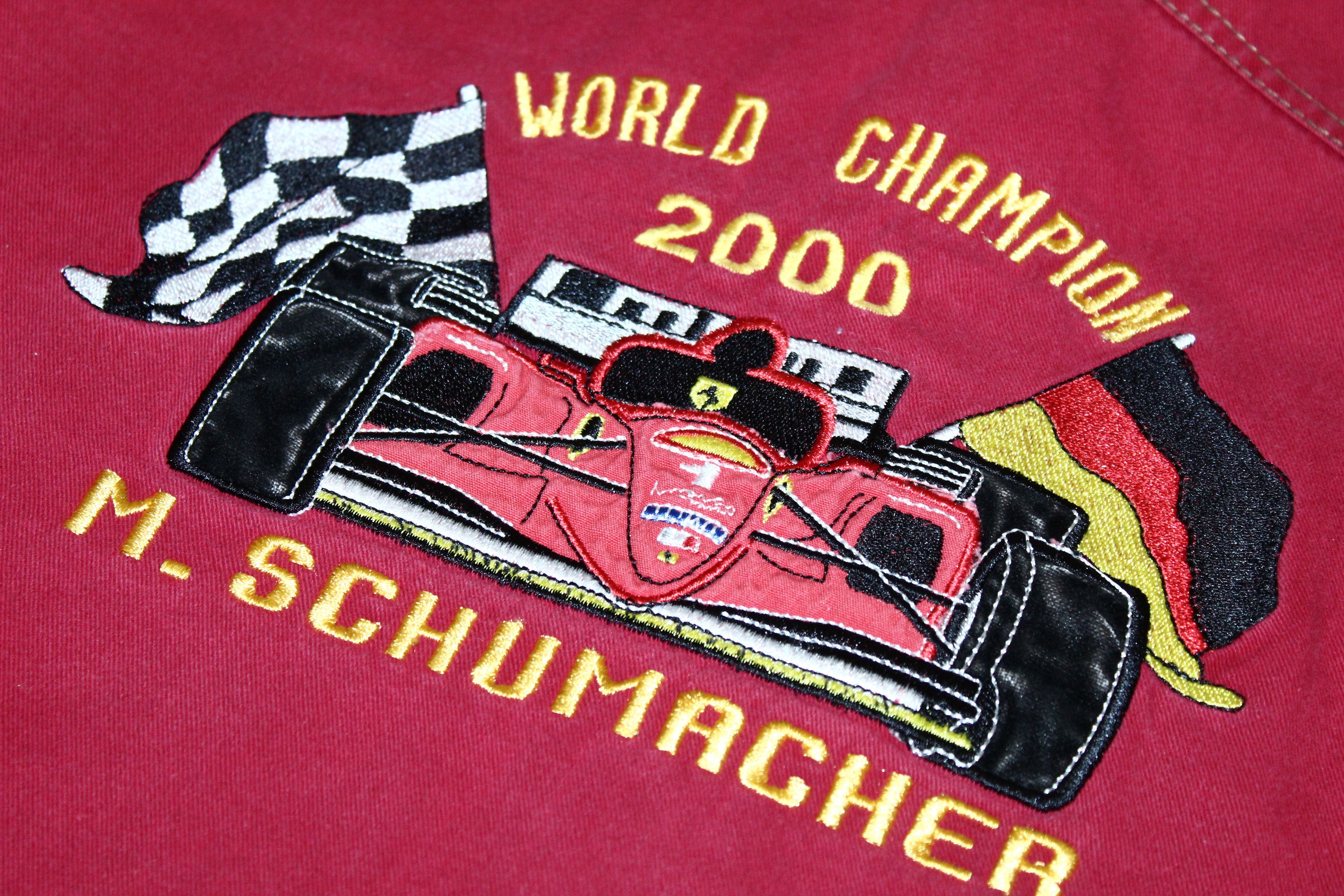 Ferrari 💥 Rare VTG 💥 M. Schumacher World Champion Denim Shirt Size US L / EU 52-54 / 3 - 14 Thumbnail
