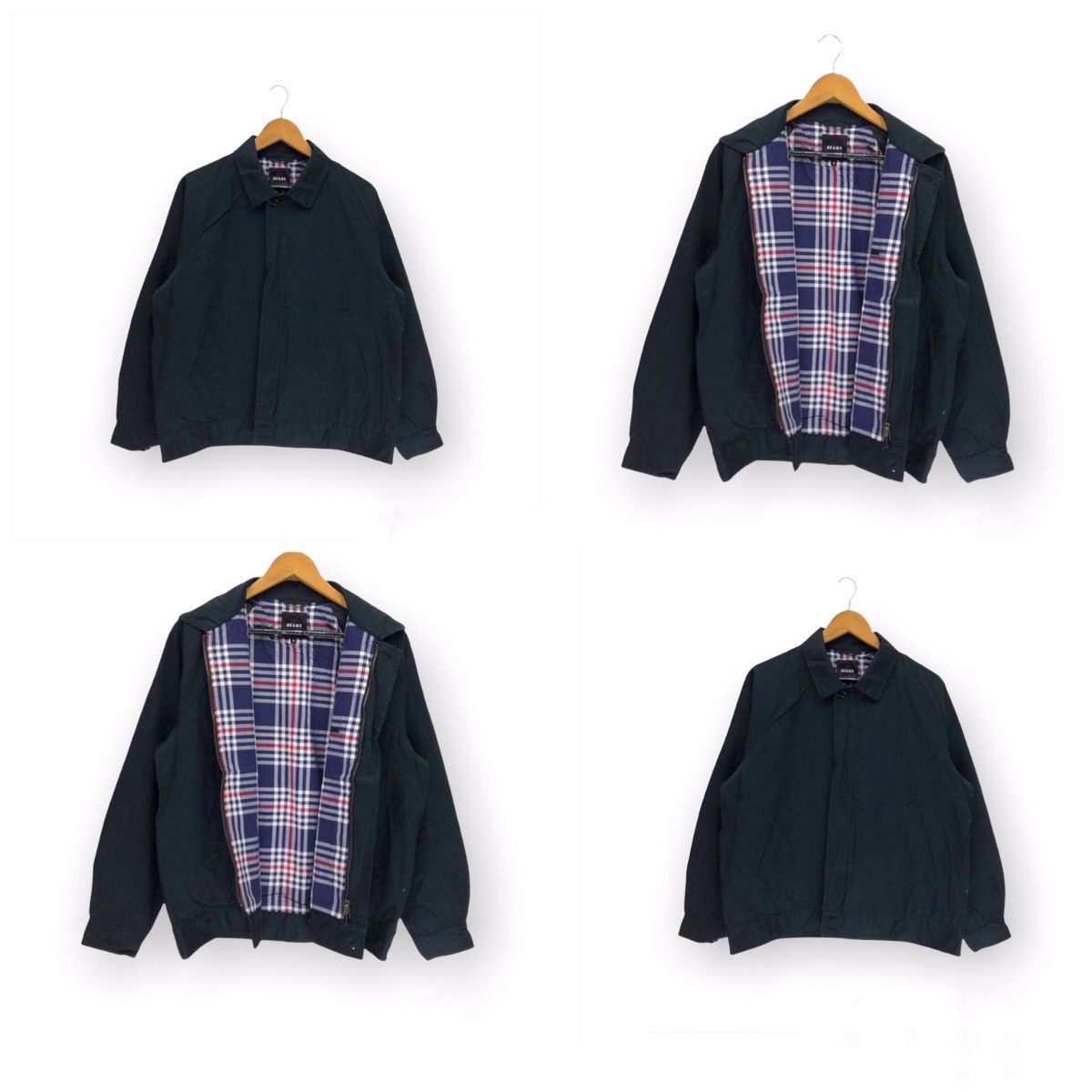 Beams Plus × Japanese Brand × Vintage Vintage Beams Zipper Jacket Windbreaker Beams Japanese Style Size US M / EU 48-50 / 2 - 1 Thumbnail