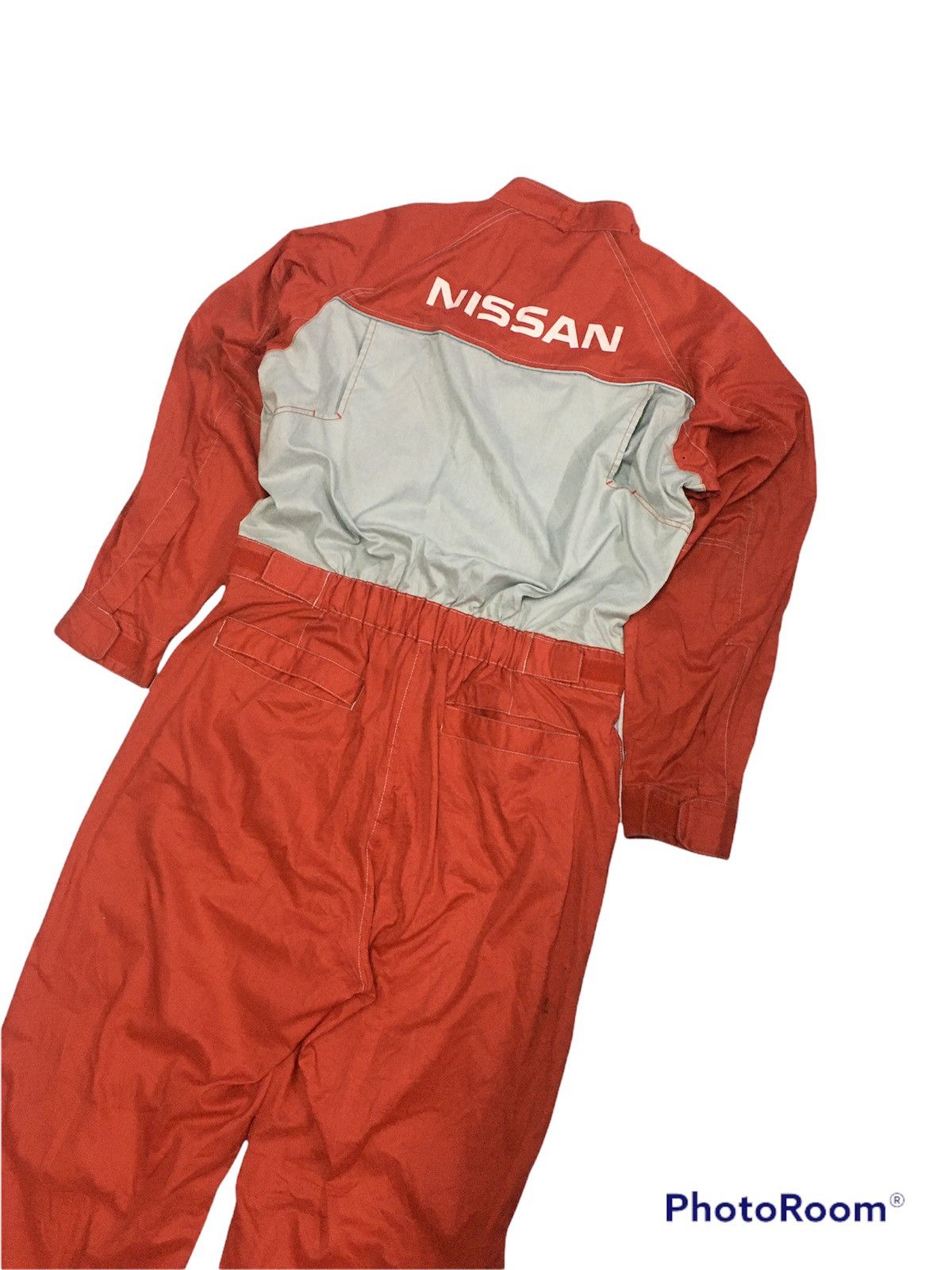 Japanese Brand × Vintage Vintage 90’s Coverall NISSAN Jumpsuit Fit L to XL Size US 35 - 1 Thumbnail