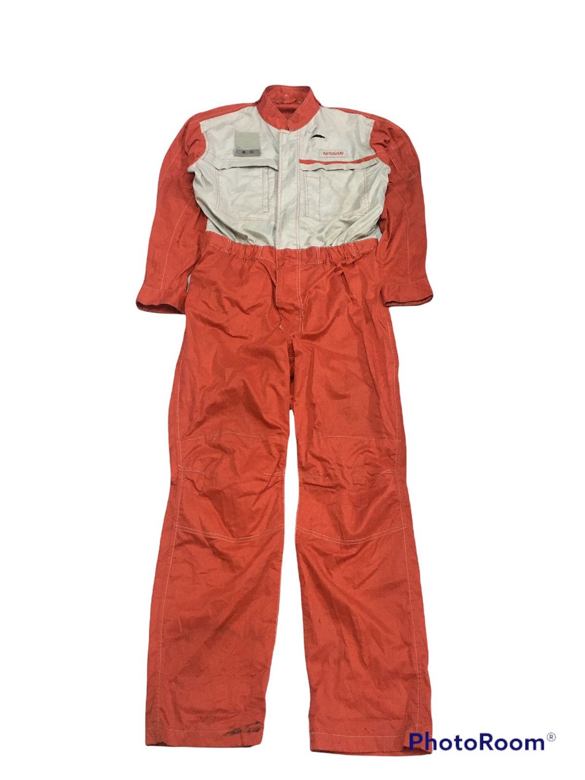 Japanese Brand × Vintage Vintage 90’s Coverall NISSAN Jumpsuit Fit L to XL Size US 35 - 3 Thumbnail