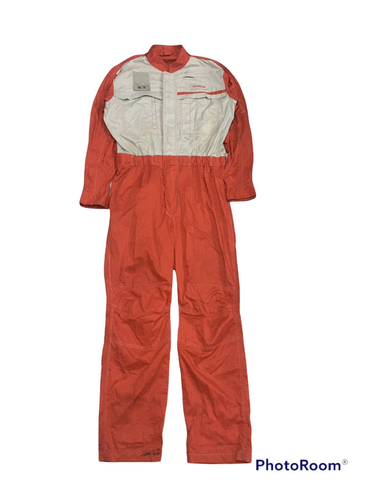 Japanese Brand × Vintage Vintage 90’s Coverall NISSAN Jumpsuit Fit L to XL Size US 35 - 2 Thumbnail