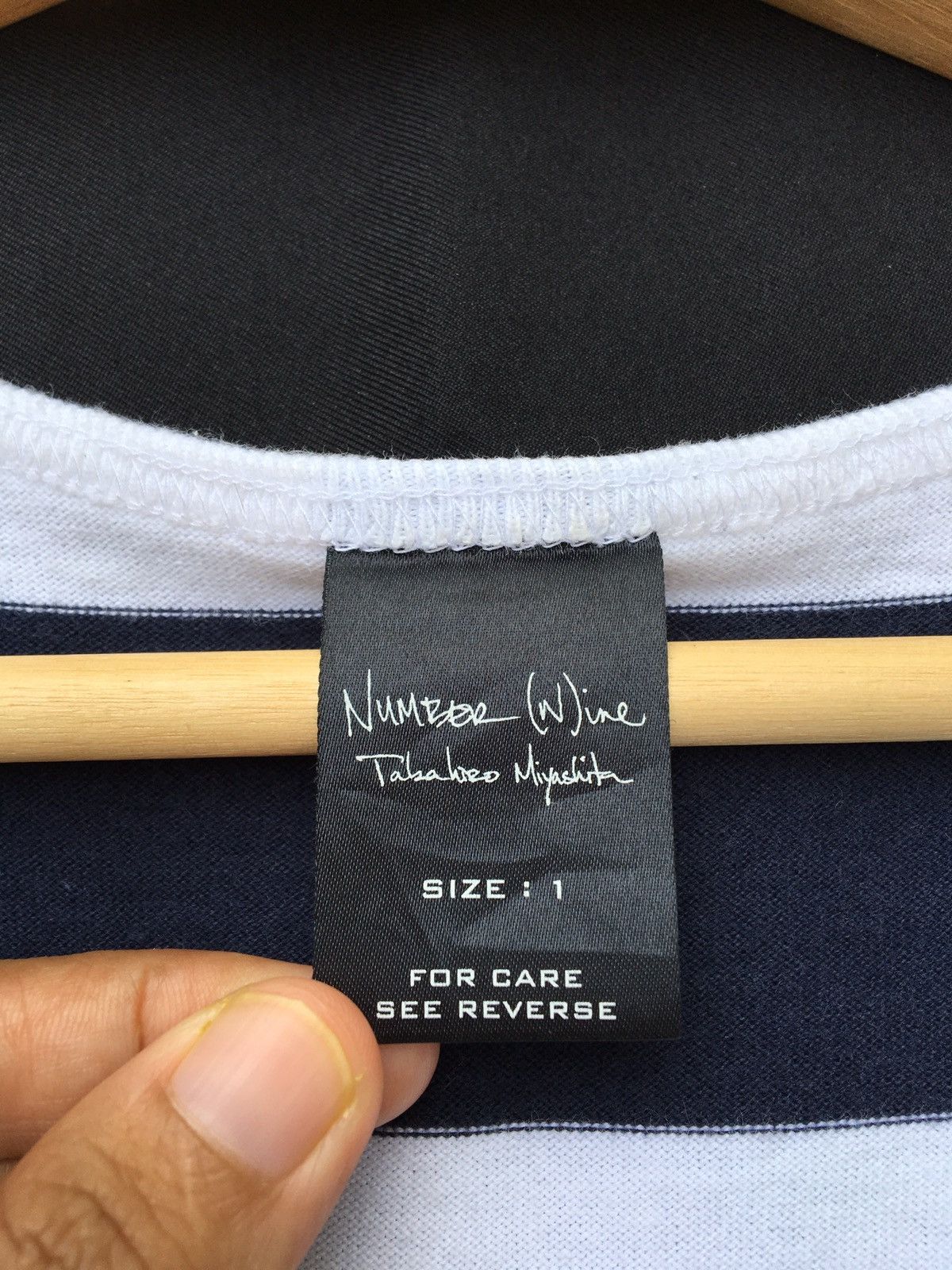 Number (N)ine Number Nine “Touch Me I’m Sick” Striped Singlet Size US S / EU 44-46 / 1 - 7 Thumbnail