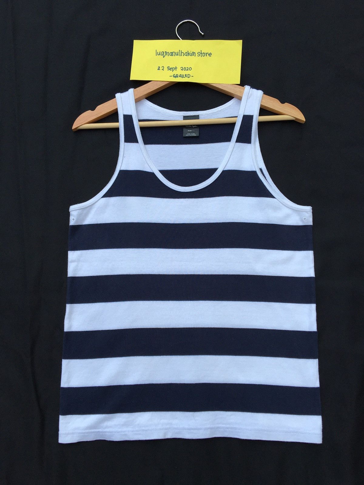 Number (N)ine Number Nine “Touch Me I’m Sick” Striped Singlet Size US S / EU 44-46 / 1 - 2 Thumbnail