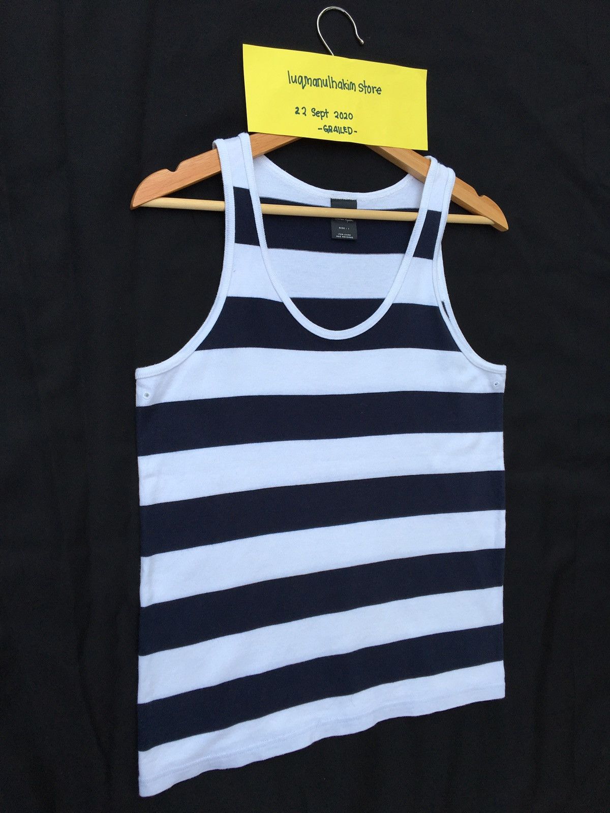 Number (N)ine Number Nine “Touch Me I’m Sick” Striped Singlet Size US S / EU 44-46 / 1 - 3 Thumbnail