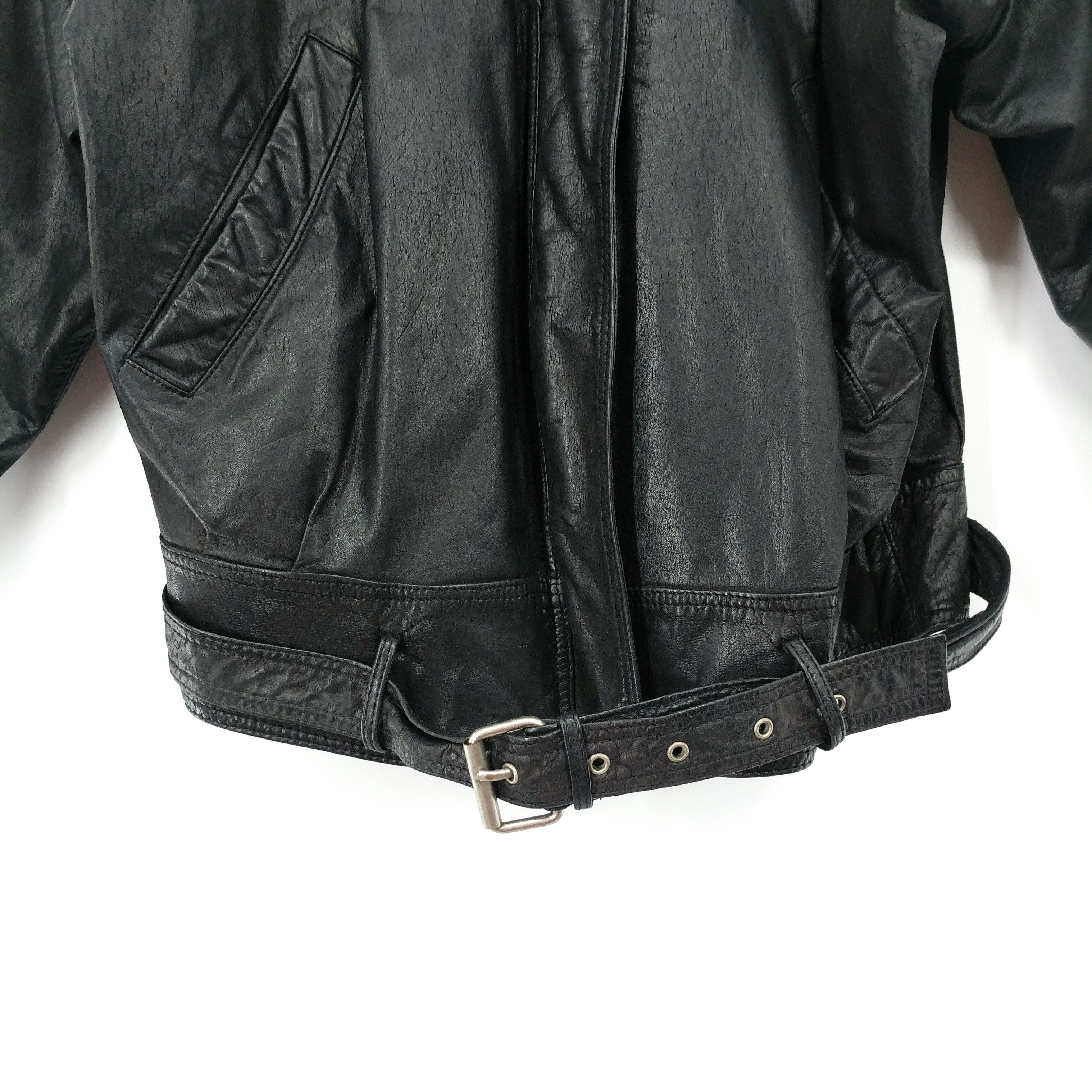 G-III × Vintage Vintage G-III Leather Distressed Motorcycle Bomber Jacket Size US M / EU 48-50 / 2 - 2 Thumbnail