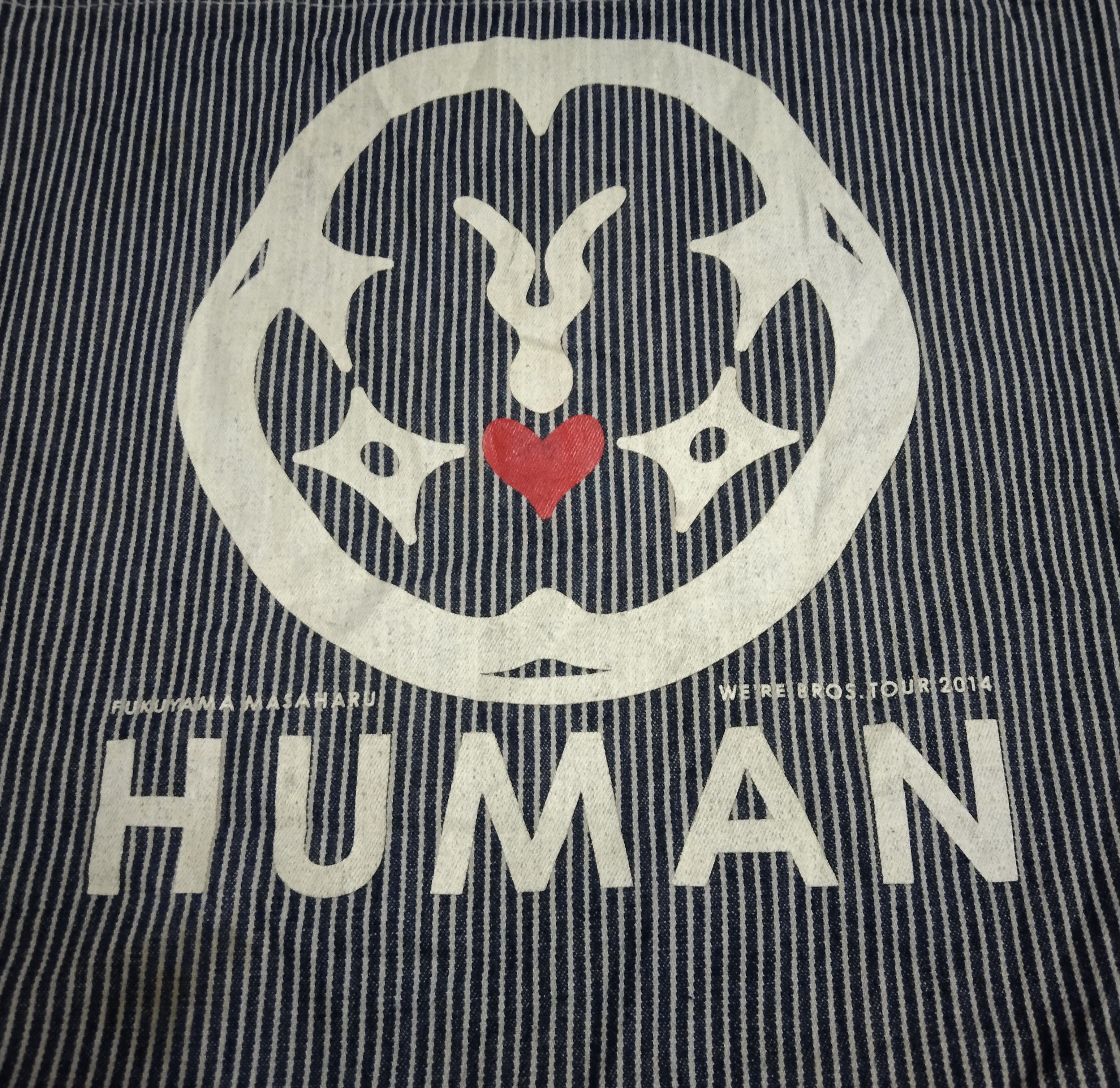 Art Comes First × OVER THE STRiPES JAPANESE SINGER FUKUYAMA MASAHARU HUMAN HICKORY TOTE Size ONE SIZE - 5 Thumbnail