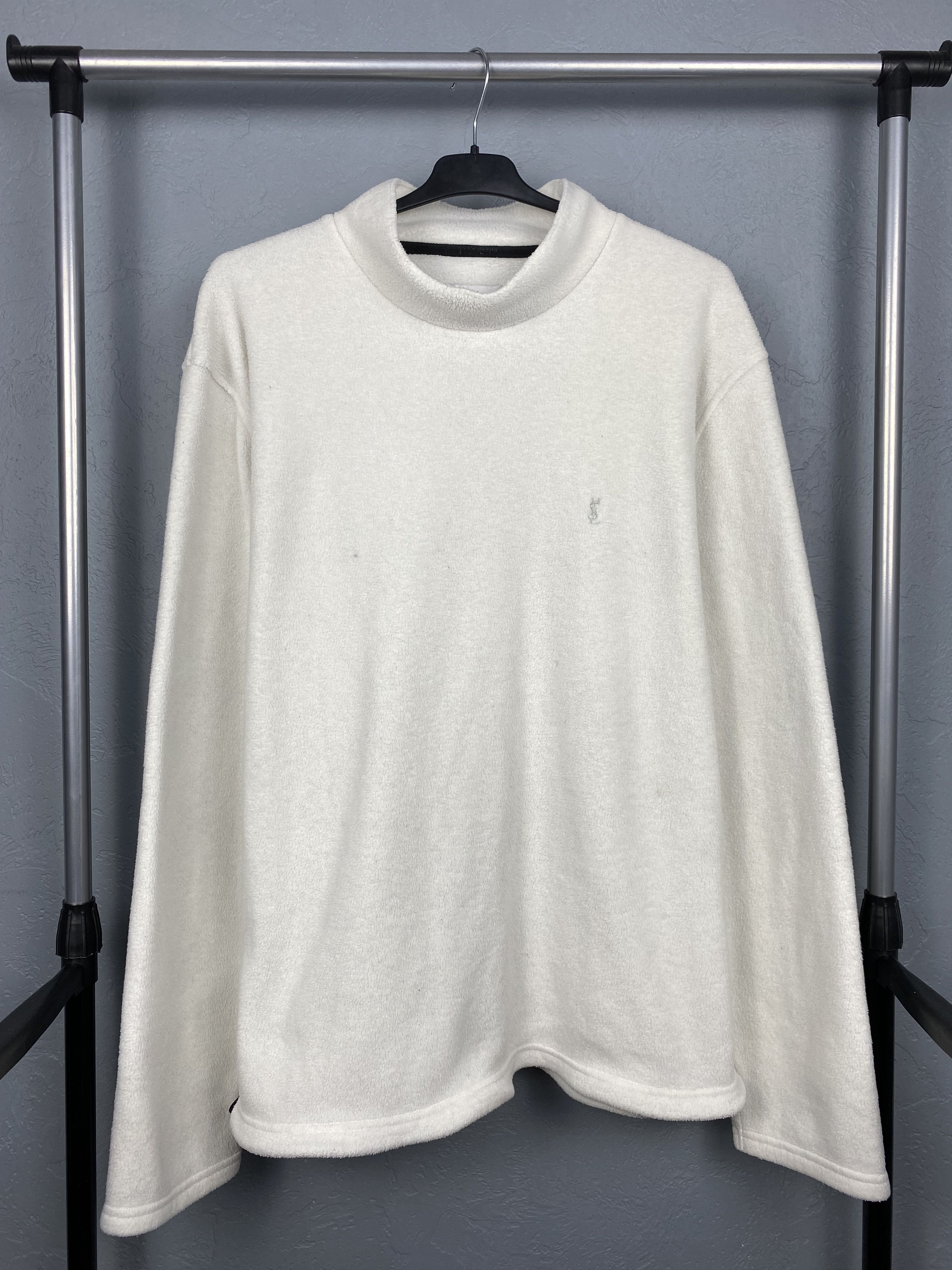 Yves Saint Laurent YSL Vintage Mens Deep Pile Fleece Jacket