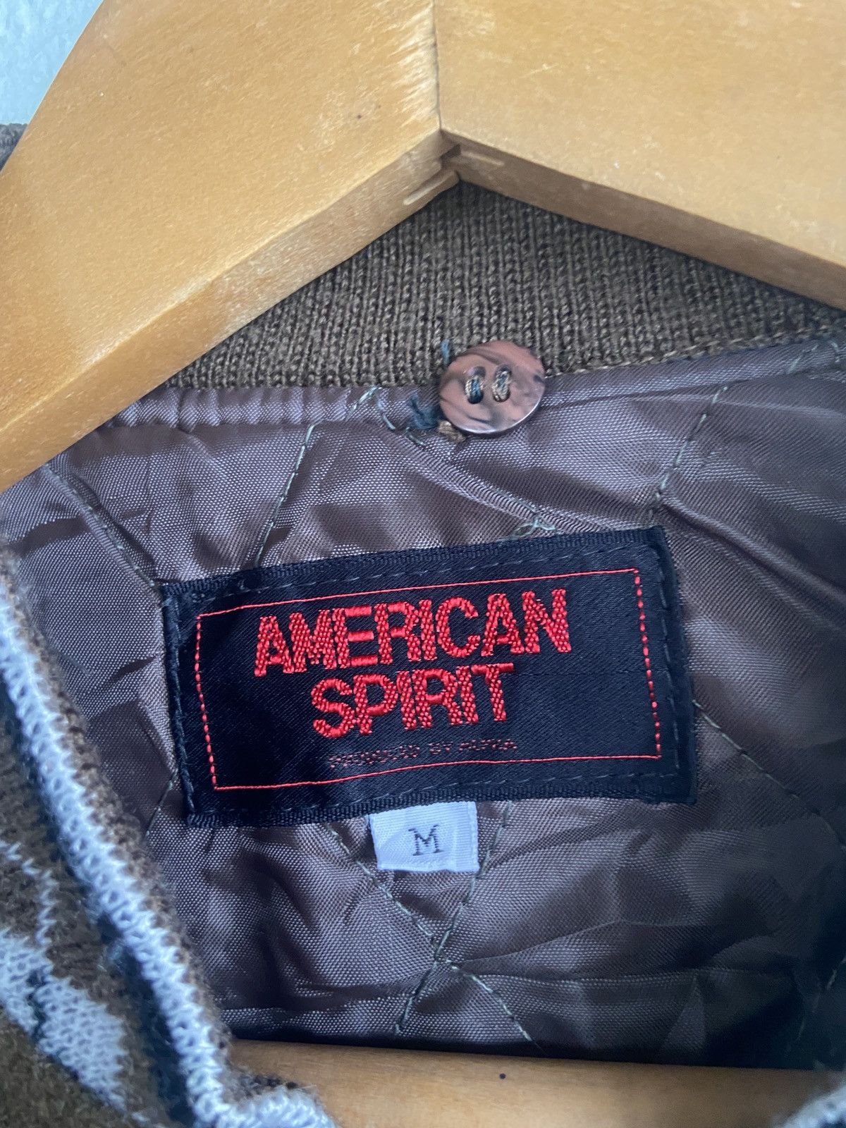 Vintage Vintage American Spirit Wool Bomber Jacket Size US M / EU 48-50 / 2 - 8 Thumbnail
