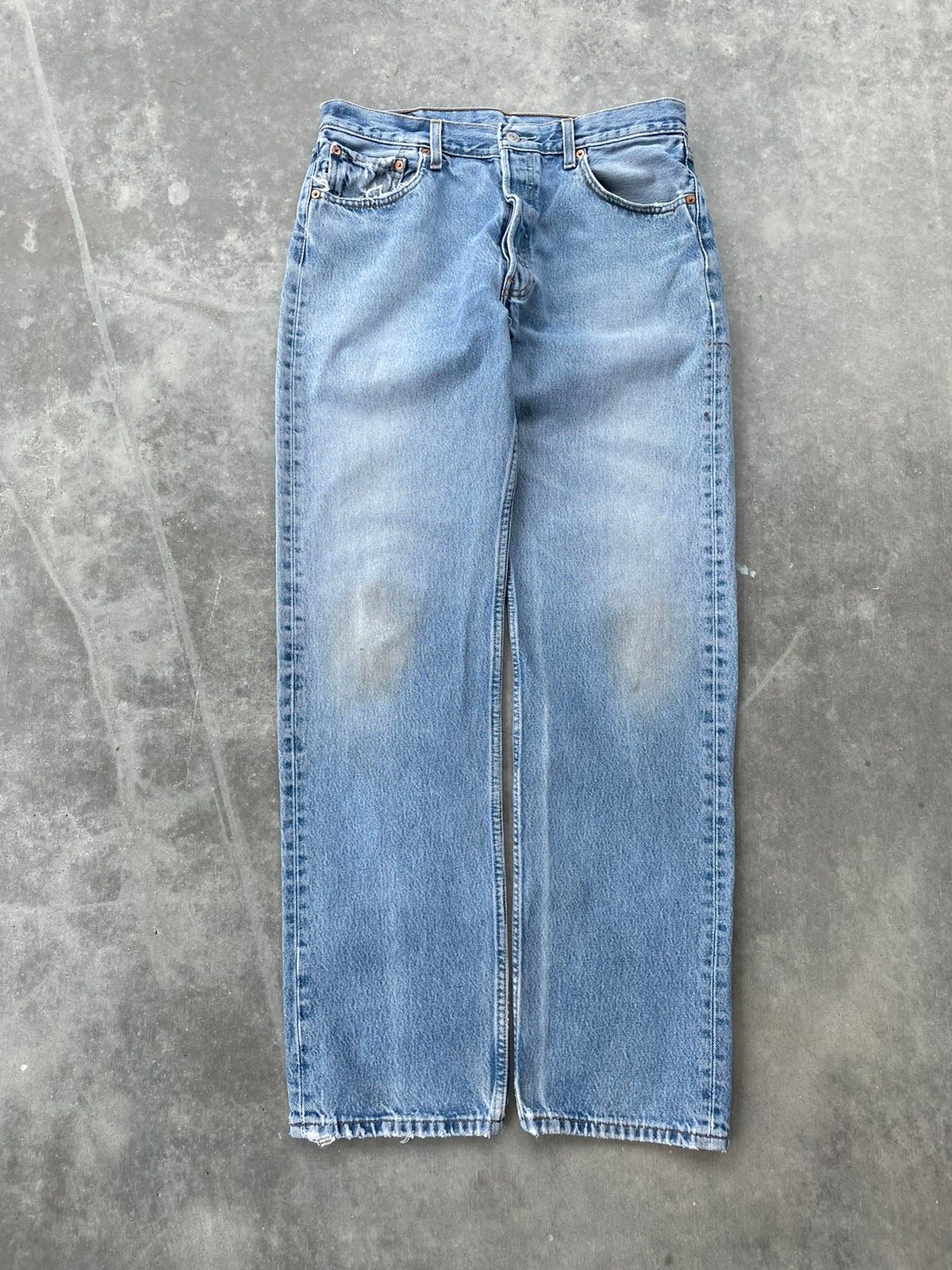 Pre-owned Levis X Vintage 90's Levi's 501 Light Wash Denim Jeans