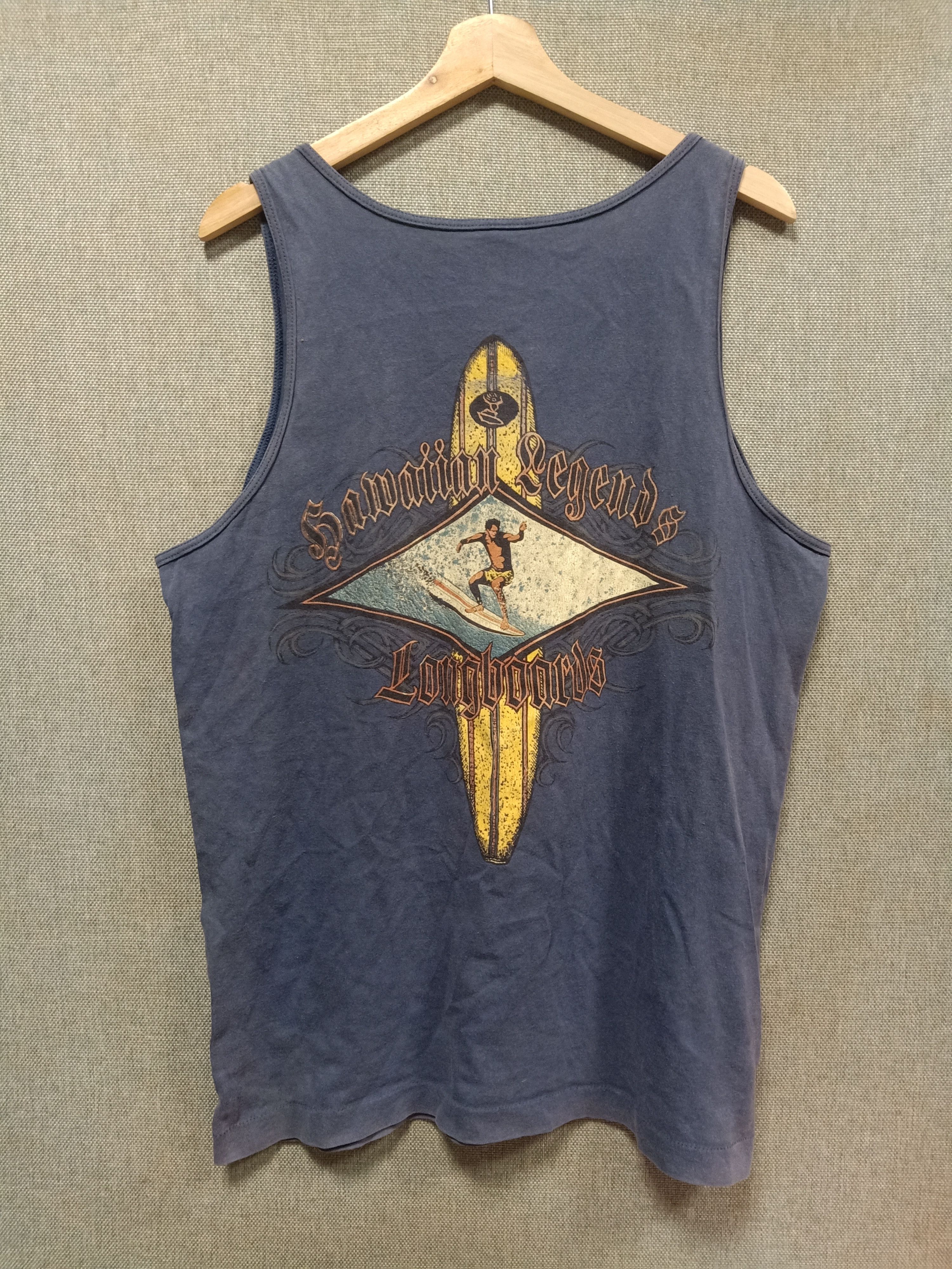 Vintage vintage 90s tank tops hawaiian legends longboard Size US L / EU 52-54 / 3 - 1 Thumbnail
