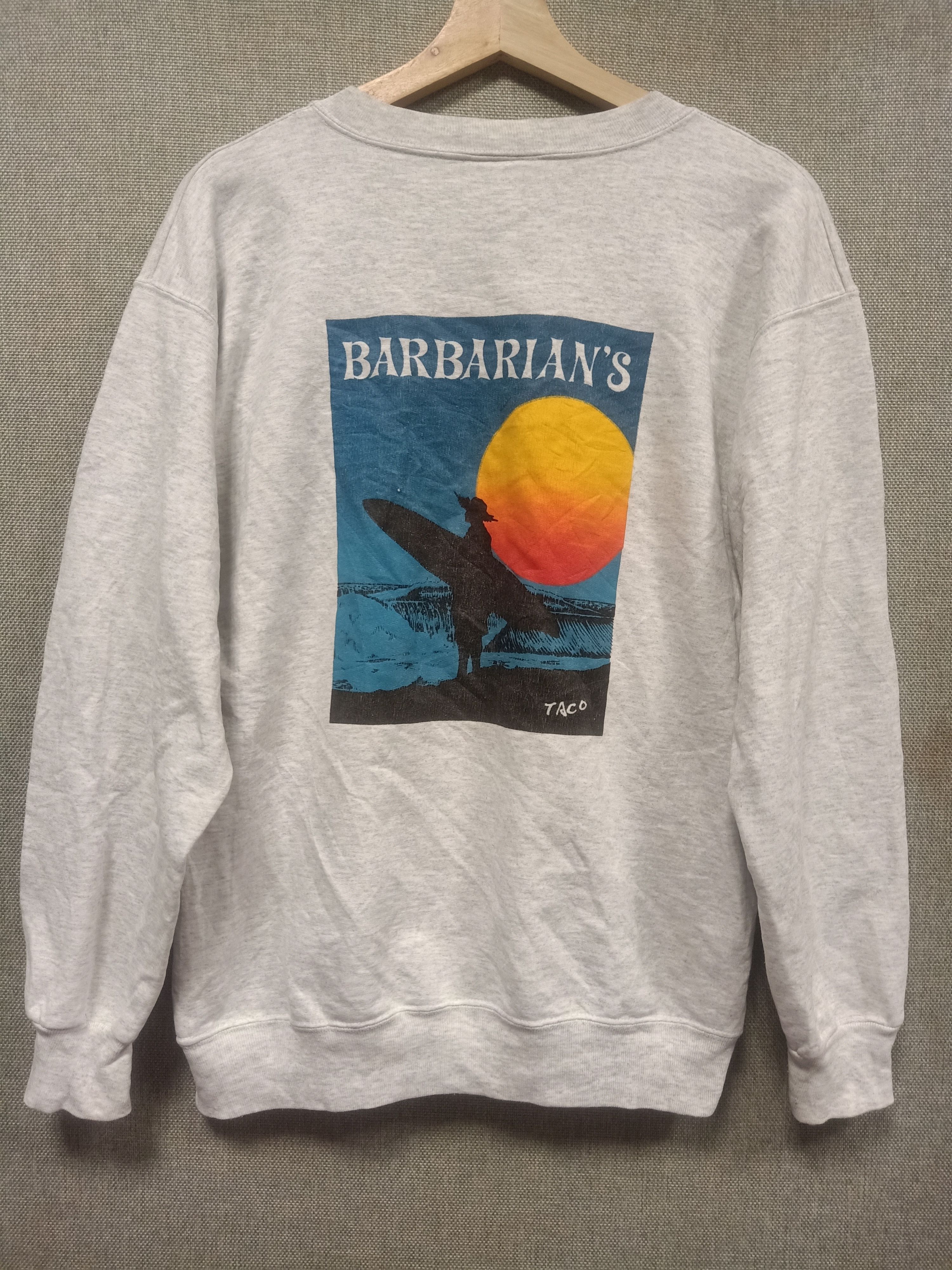 Barbarian × Vintage vintage 90s sweatshirt barbarian's made in usa Size US S / EU 44-46 / 1 - 1 Thumbnail