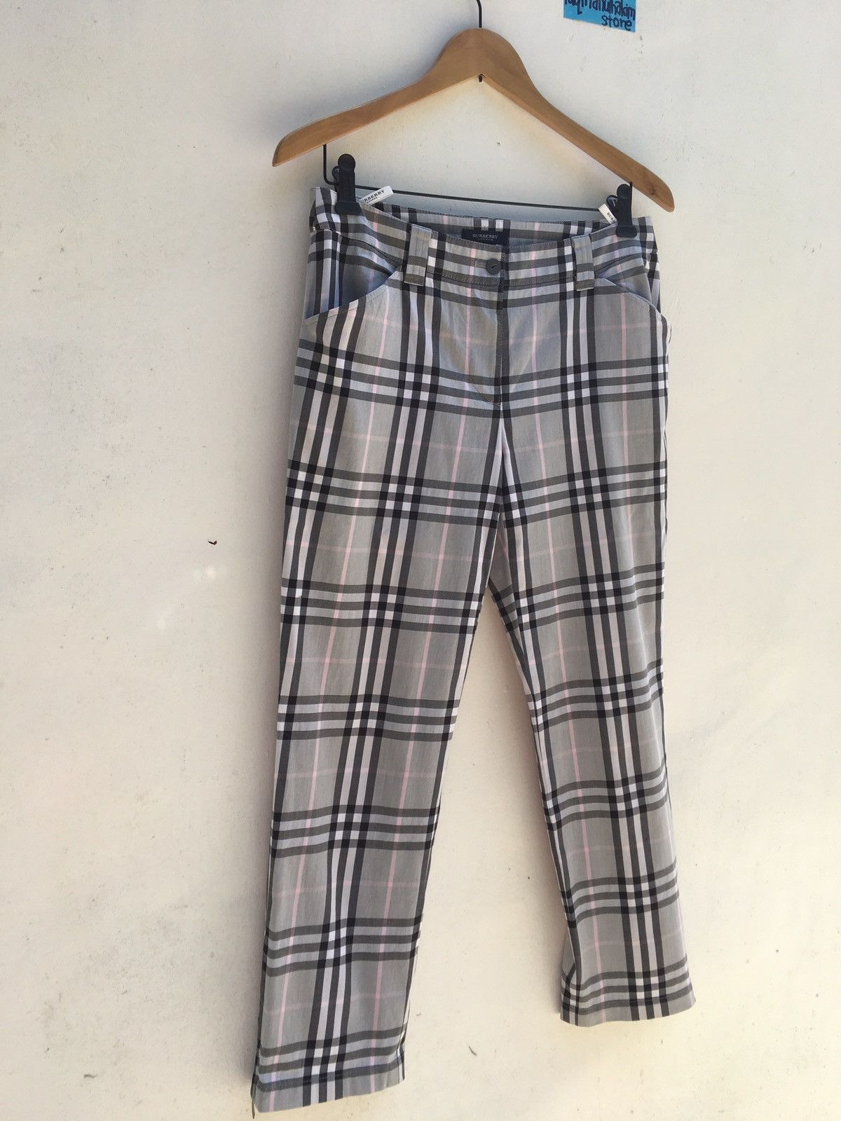 Burberry Burberry Nova Check Cotton Pant Size US 31 - 4 Thumbnail