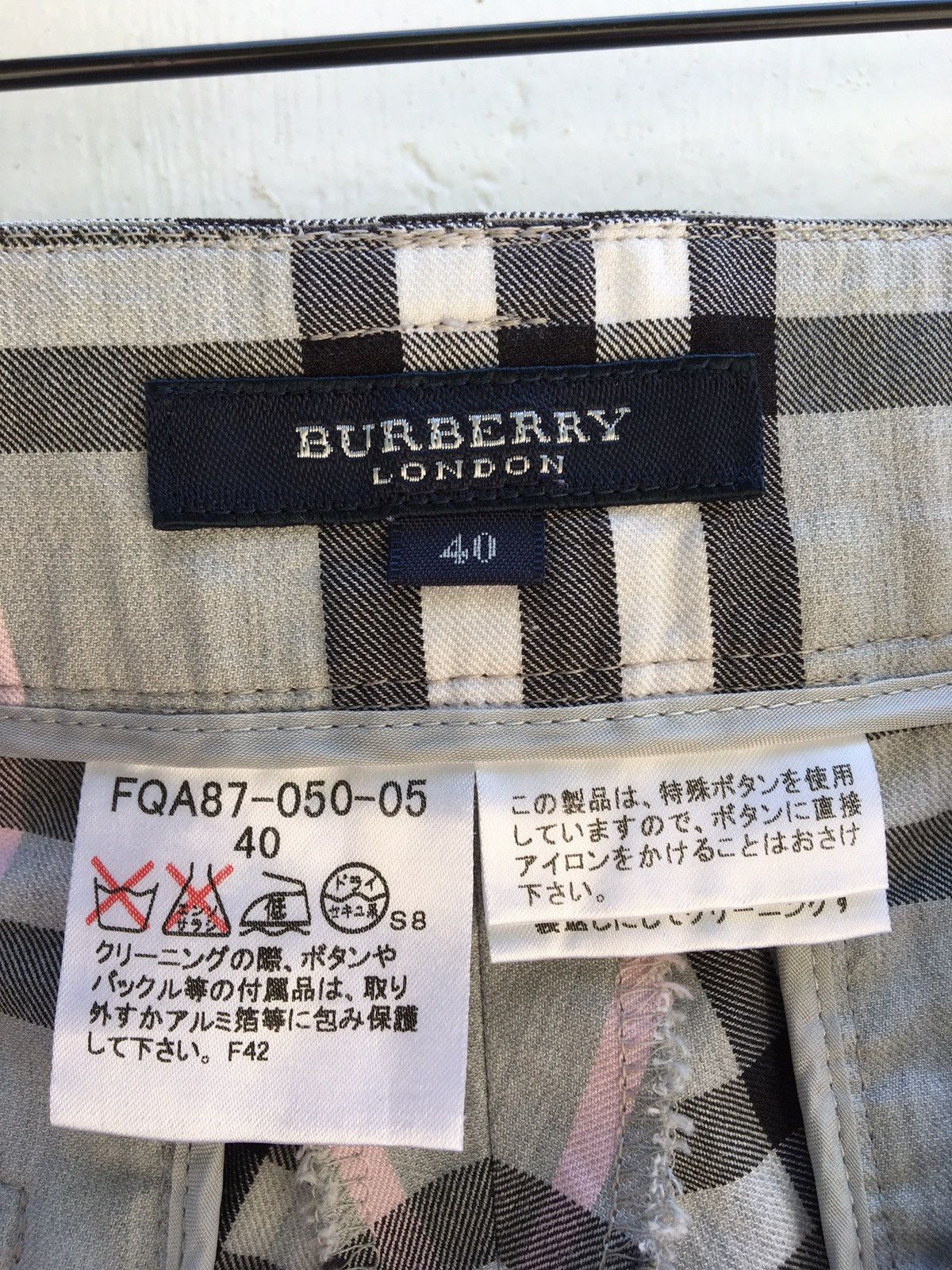Burberry Burberry Nova Check Cotton Pant Size US 31 - 10 Thumbnail