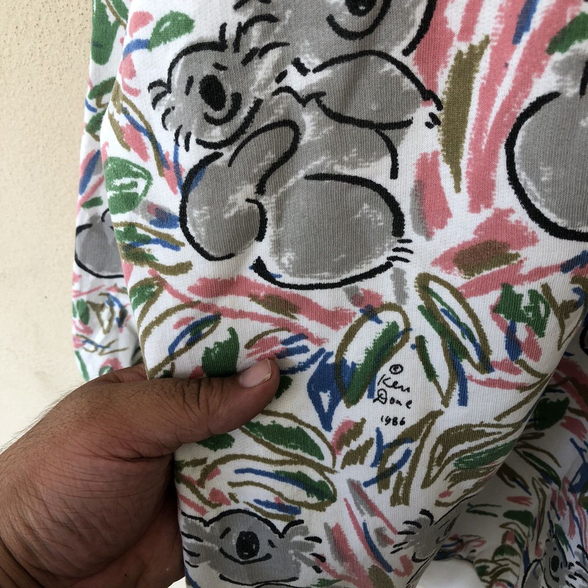 Japanese Brand VINTAGE 1986 KEN DONE RARE ART DESIGN SWEATSHIRT Size US L / EU 52-54 / 3 - 8 Thumbnail