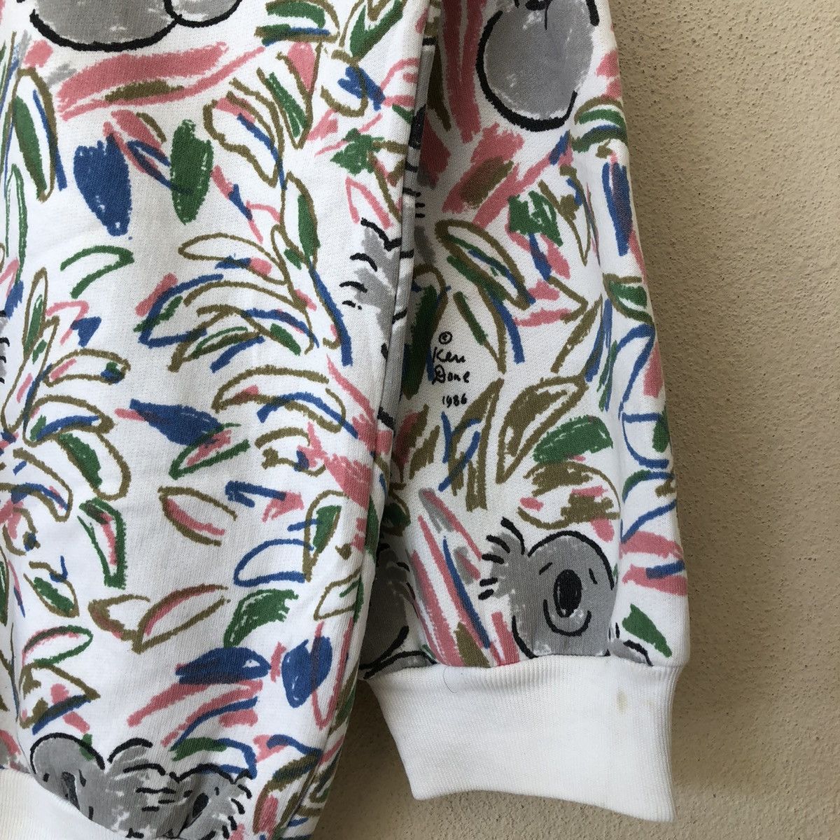 Japanese Brand VINTAGE 1986 KEN DONE RARE ART DESIGN SWEATSHIRT Size US L / EU 52-54 / 3 - 6 Thumbnail
