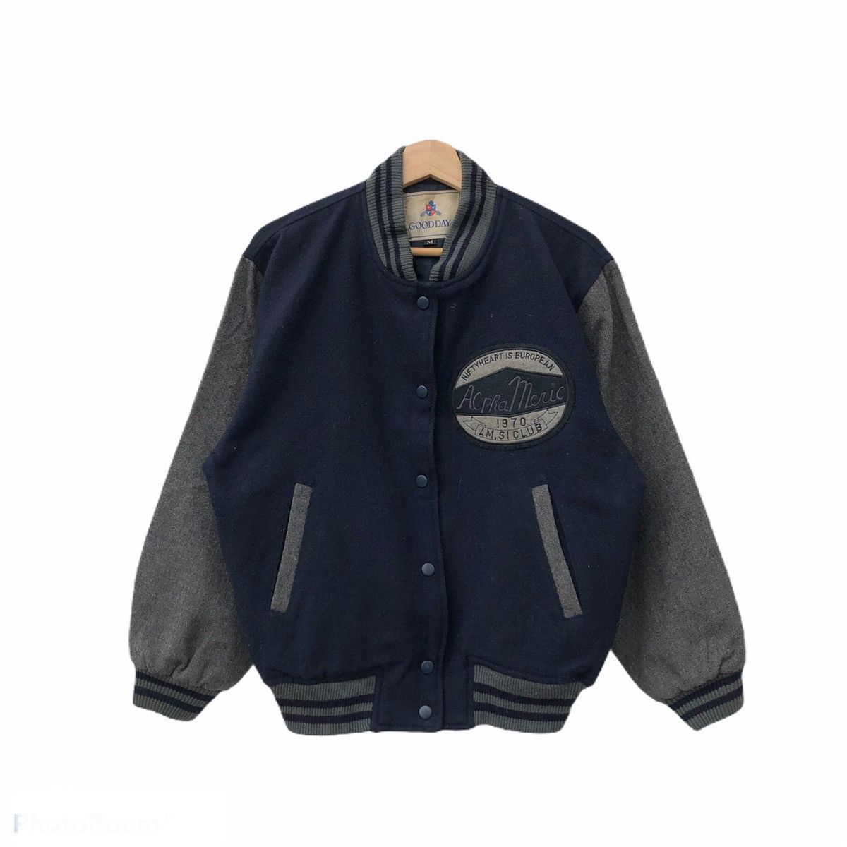 VINTAGE VARSITY JACKET ALPHA MERIC BIG LOGO