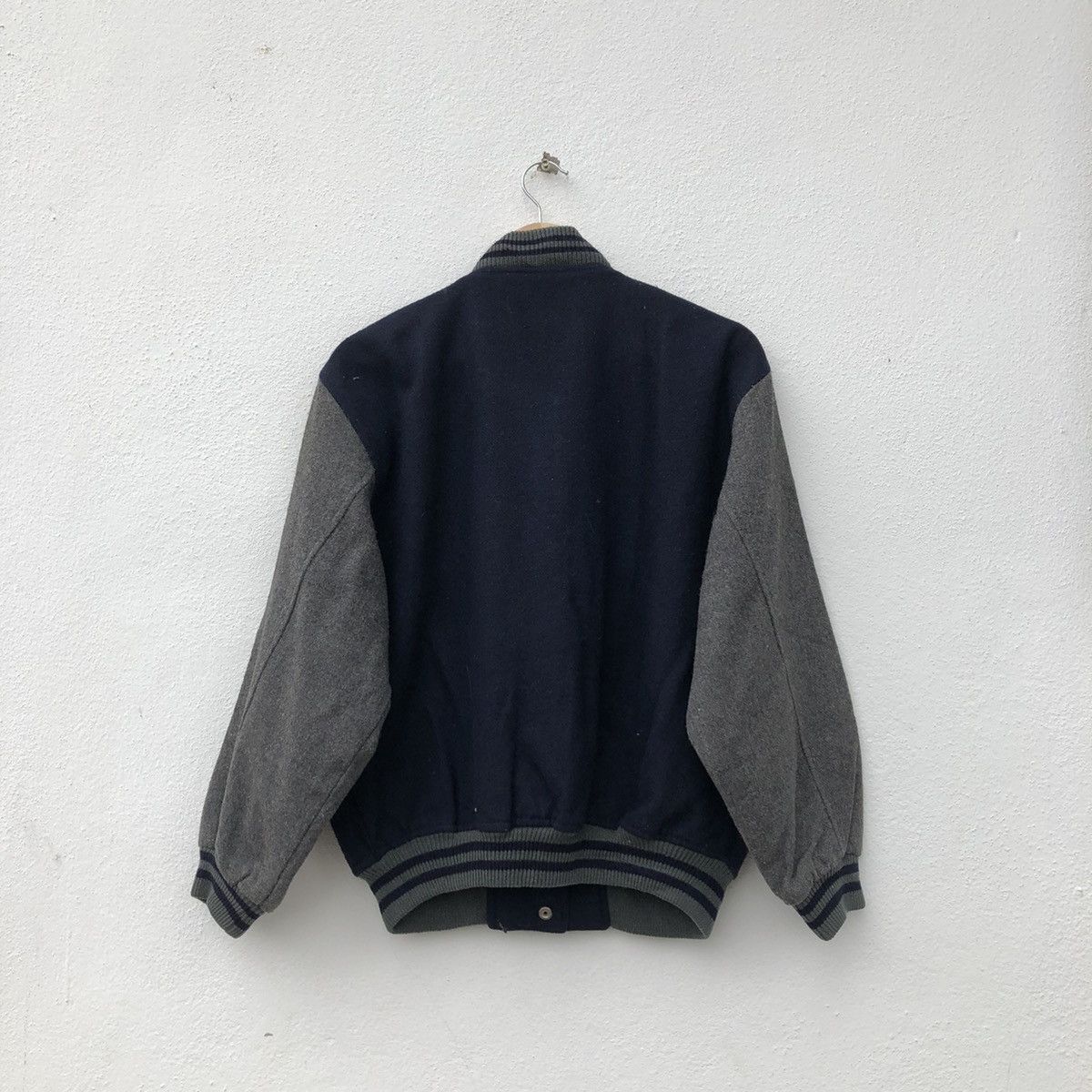 Japanese Brand VINTAGE VARSITY JACKET ALPHA MERIC BIG LOGO Size US M / EU 48-50 / 2 - 5 Thumbnail