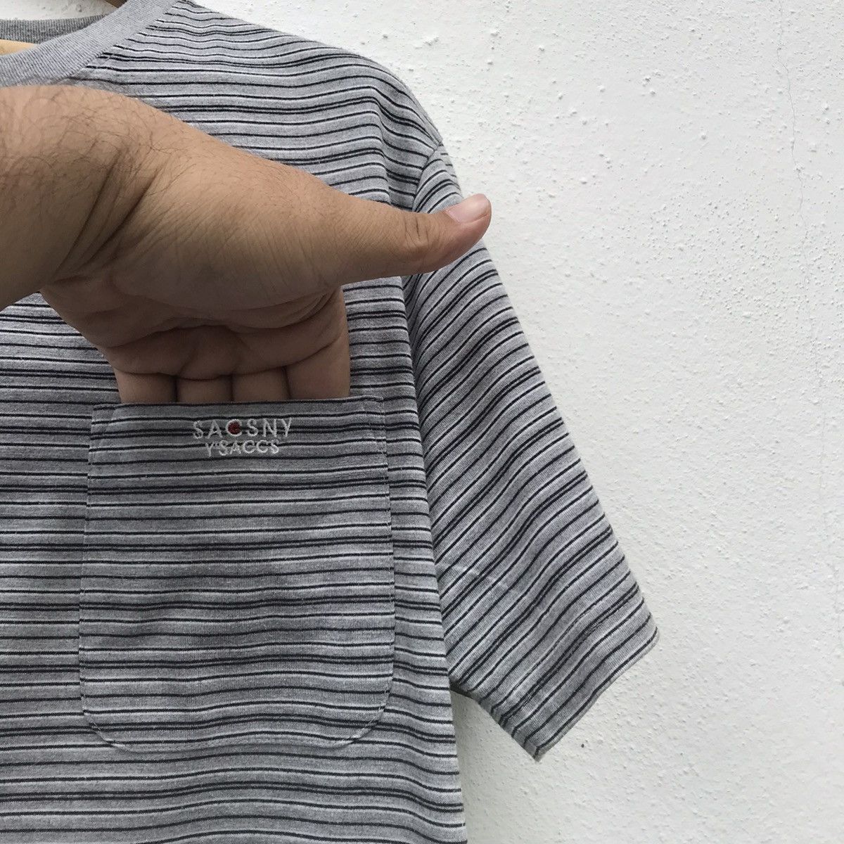Yohji Yamamoto Yohji Yamamoto Sacsny Ysaccs Spellout Shirt Japan L Size US L / EU 52-54 / 3 - 9 Thumbnail