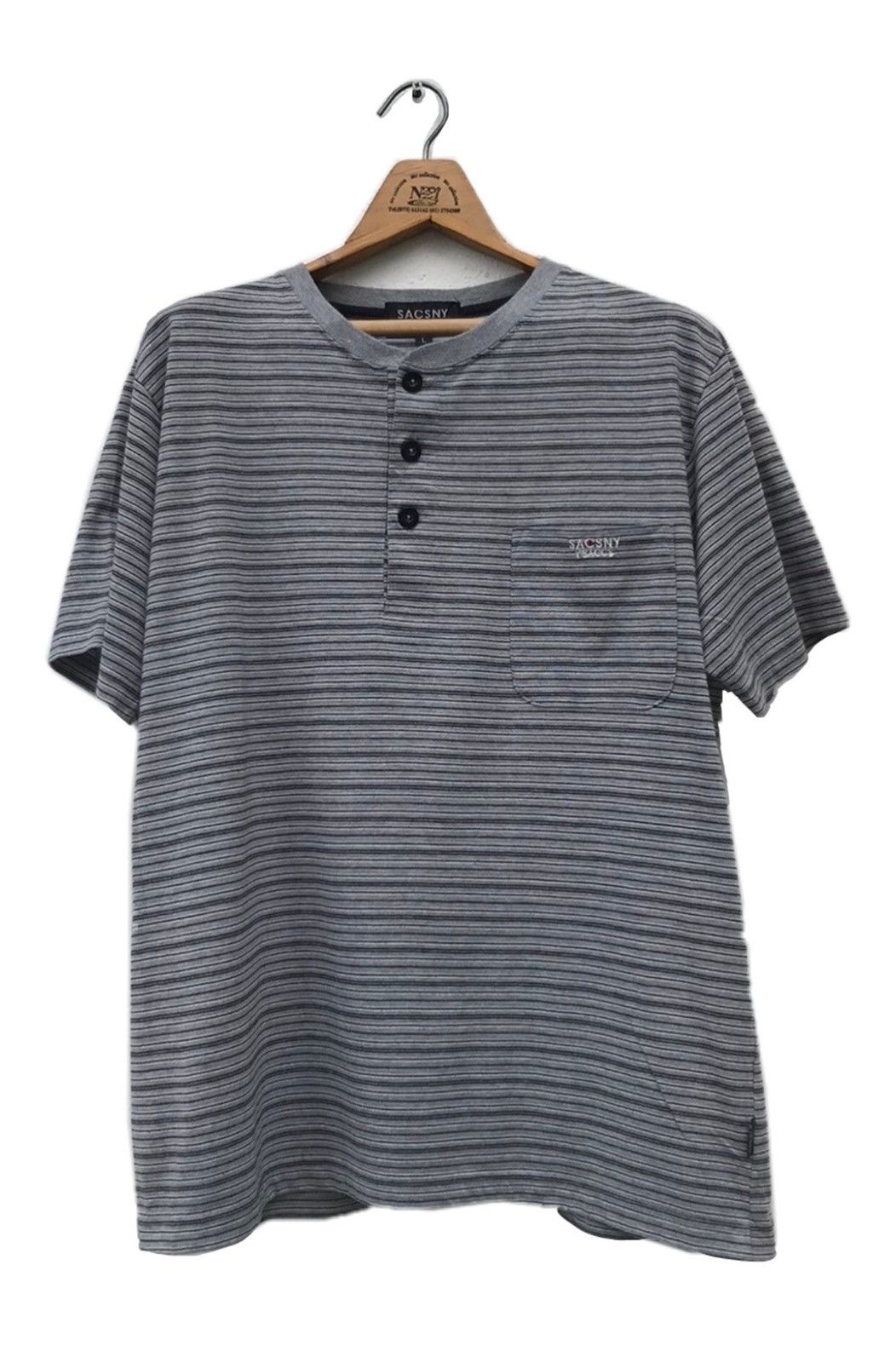 Yohji Yamamoto Yohji Yamamoto Sacsny Ysaccs Spellout Shirt Japan L Size US L / EU 52-54 / 3 - 1 Thumbnail