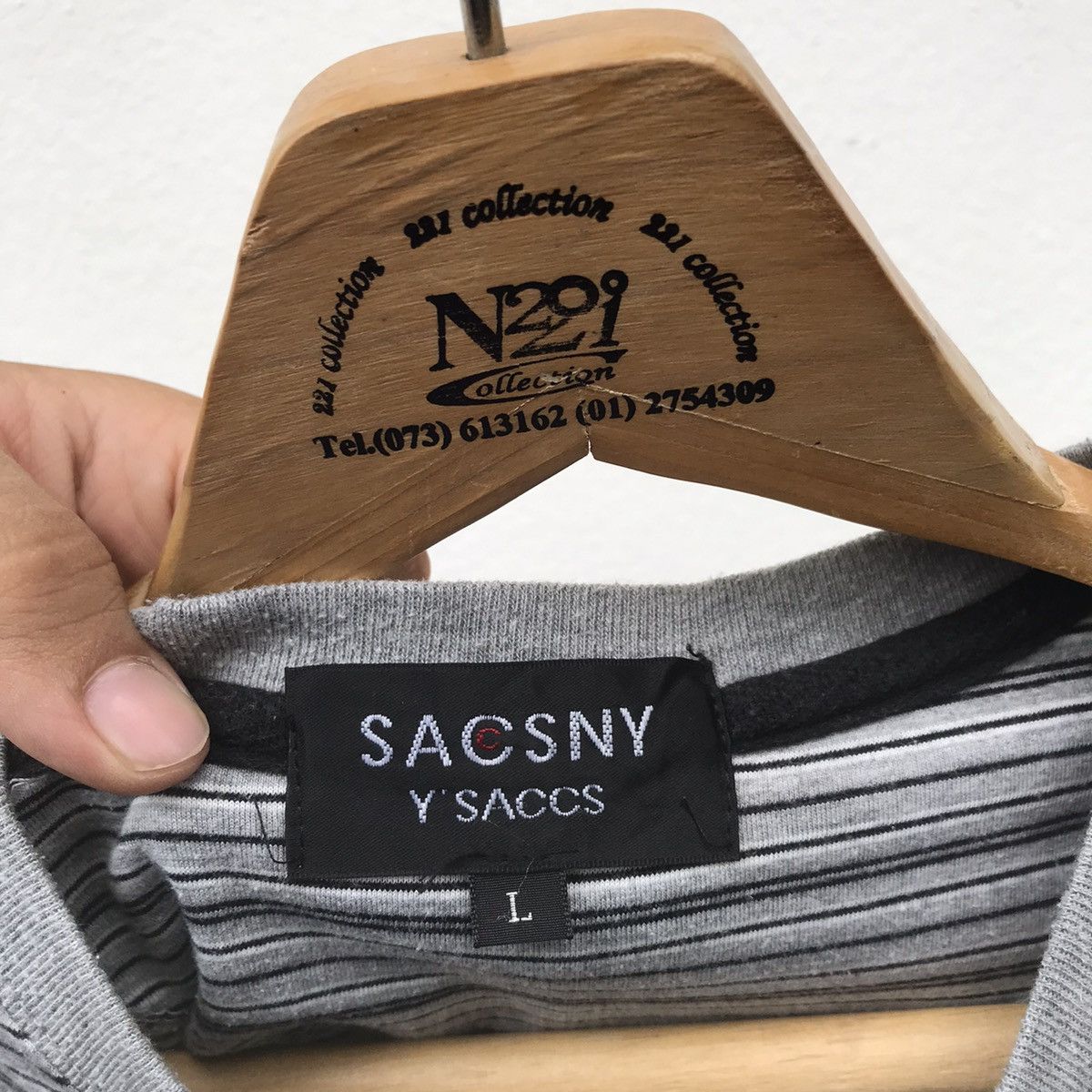 Yohji Yamamoto Yohji Yamamoto Sacsny Ysaccs Spellout Shirt Japan L Size US L / EU 52-54 / 3 - 13 Thumbnail