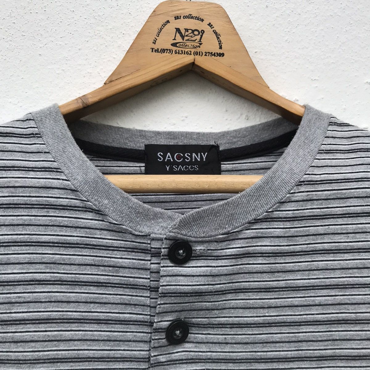 Yohji Yamamoto Yohji Yamamoto Sacsny Ysaccs Spellout Shirt Japan L Size US L / EU 52-54 / 3 - 4 Thumbnail