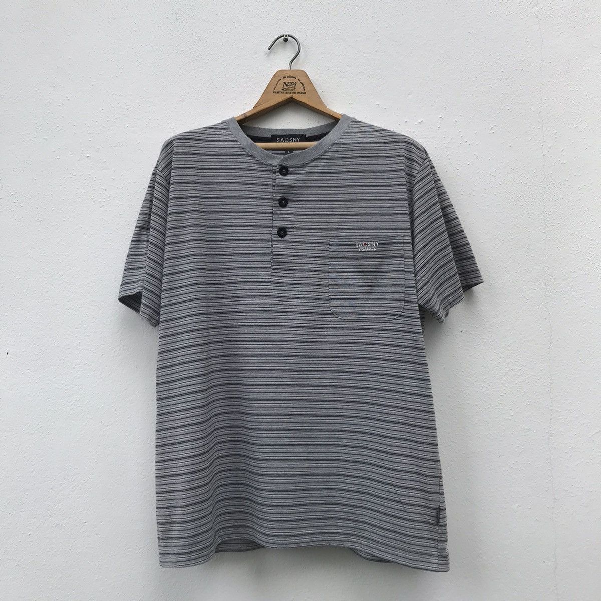 Yohji Yamamoto Yohji Yamamoto Sacsny Ysaccs Spellout Shirt Japan L Size US L / EU 52-54 / 3 - 2 Thumbnail