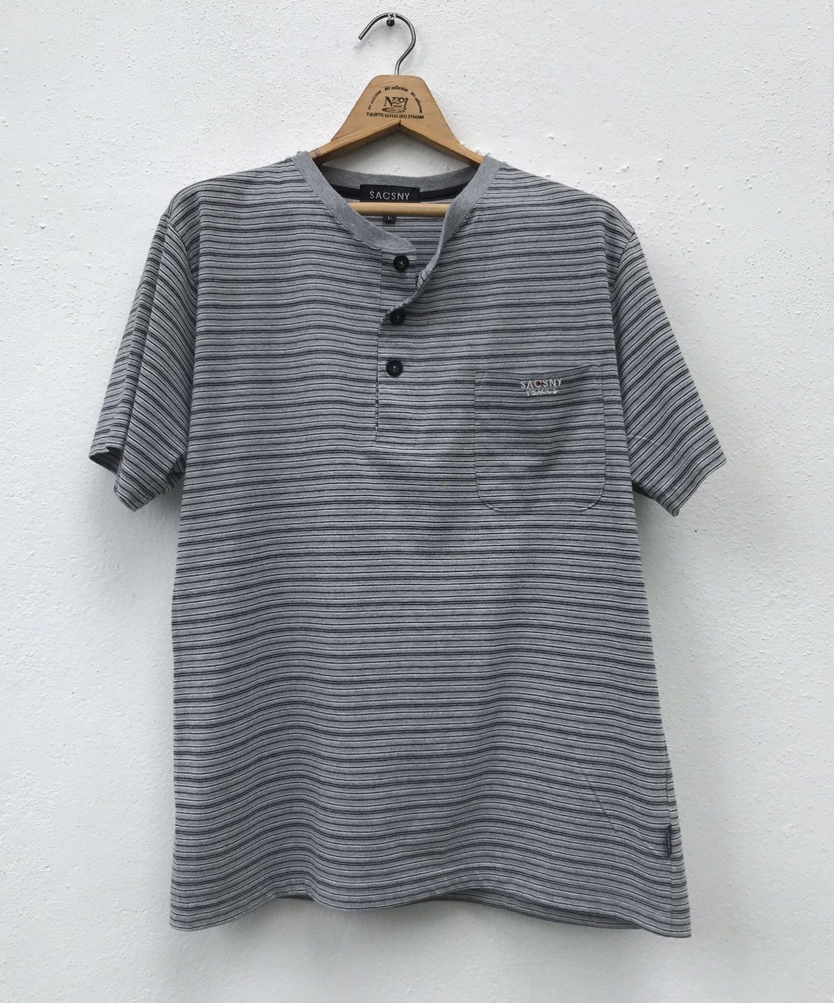Yohji Yamamoto Yohji Yamamoto Sacsny Ysaccs Spellout Shirt Japan L Size US L / EU 52-54 / 3 - 10 Thumbnail