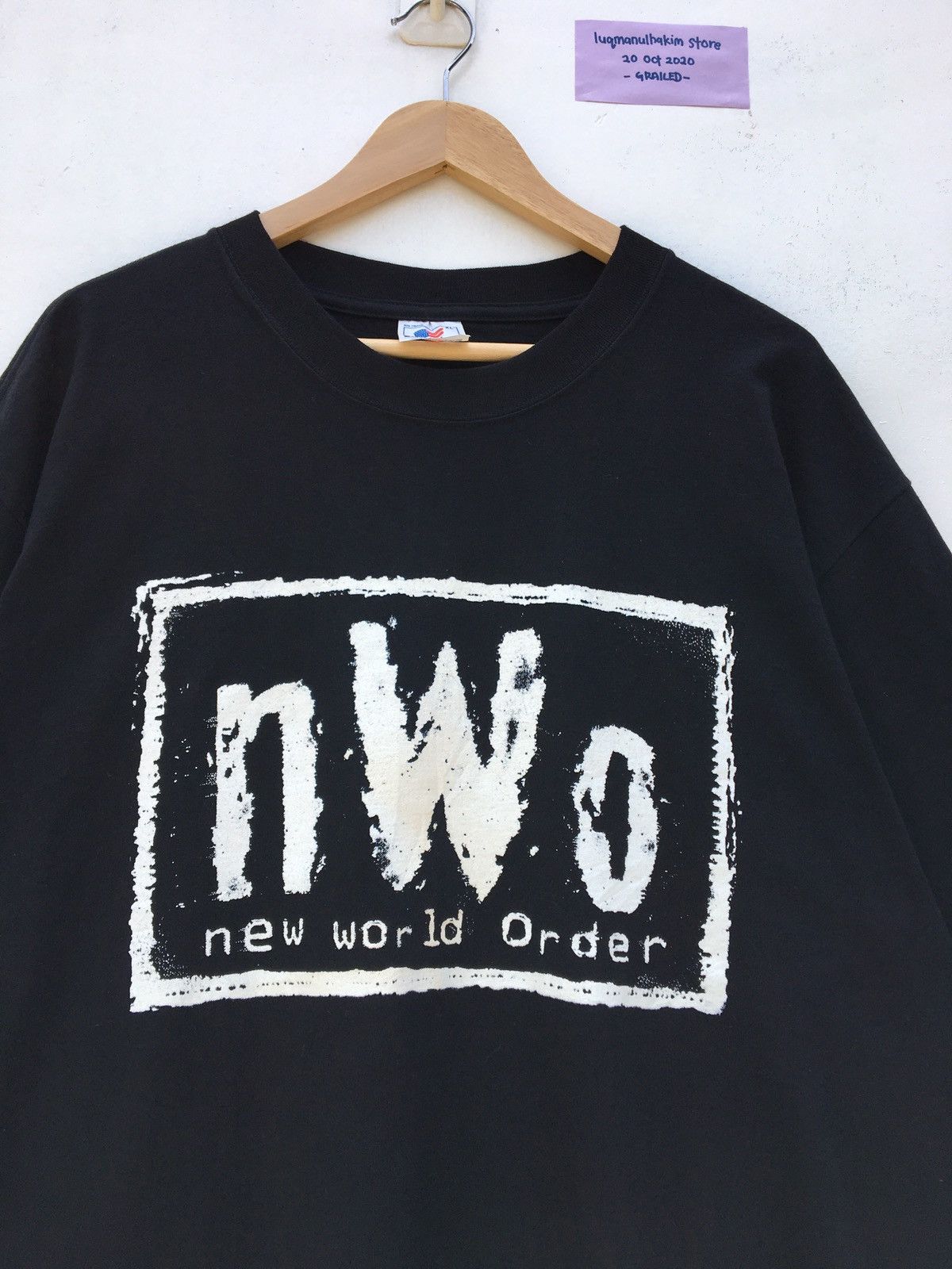 Vintage Vintage 90s Wrestling - New World Order Big Logo T-Shirt Size US XL / EU 56 / 4 - 6 Thumbnail