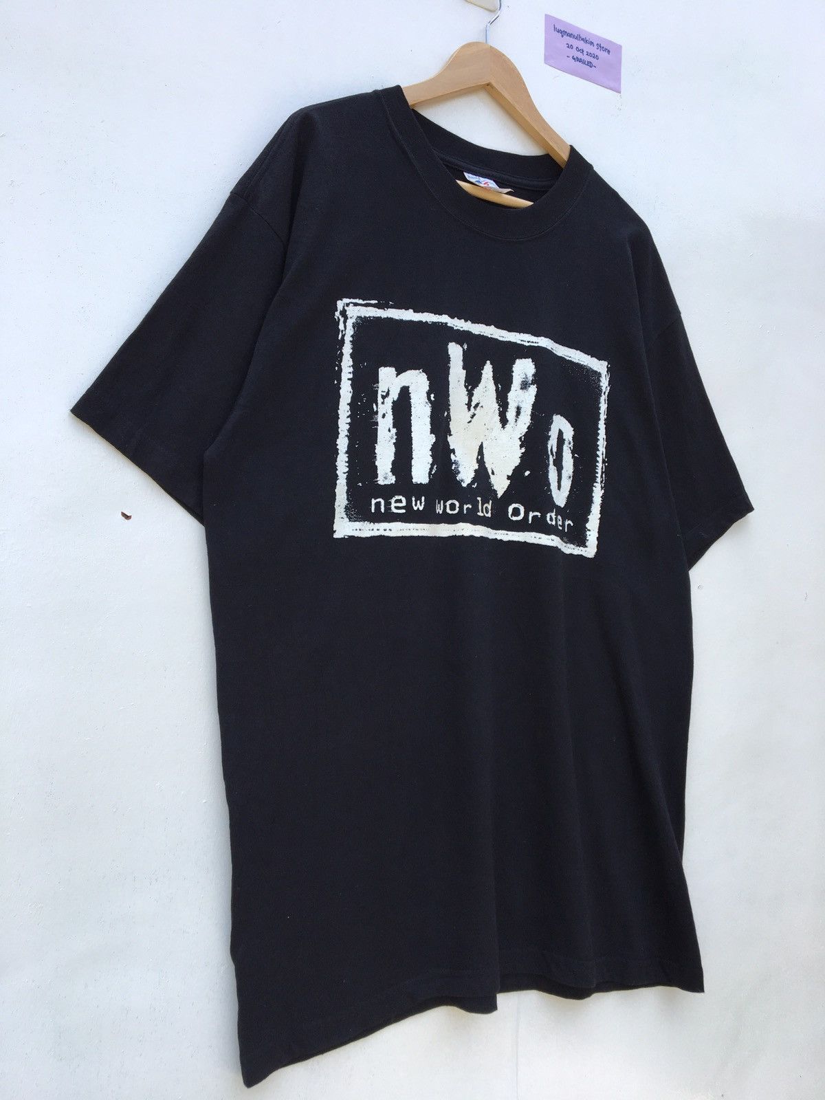Vintage Vintage 90s Wrestling - New World Order Big Logo T-Shirt Size US XL / EU 56 / 4 - 2 Thumbnail