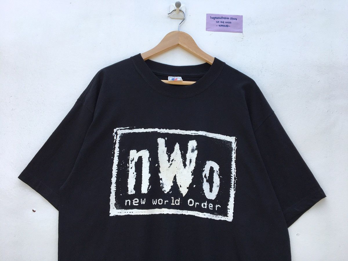 Vintage Vintage 90s Wrestling - New World Order Big Logo T-Shirt Size US XL / EU 56 / 4 - 5 Thumbnail
