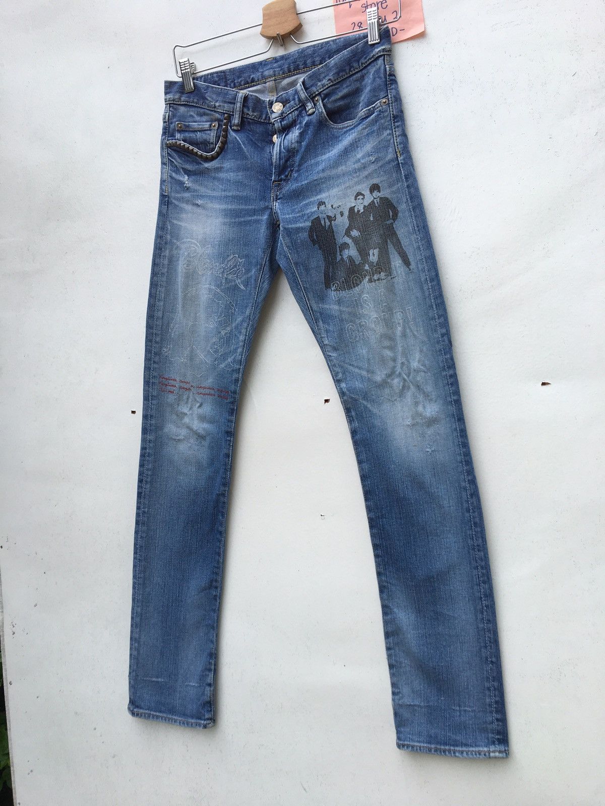 Hysteric Glamour Hysteric Blondie Band & Metal Spike Side Pocket Jean Size US 28 / EU 44 - 4 Thumbnail