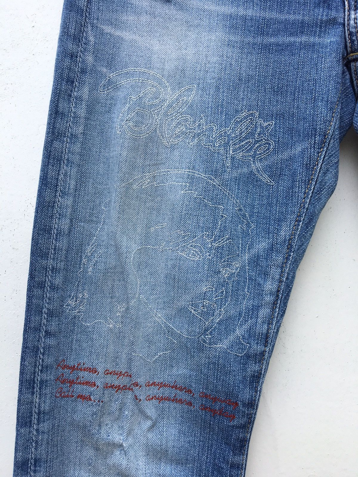 Hysteric Glamour Hysteric Blondie Band & Metal Spike Side Pocket Jean Size US 28 / EU 44 - 7 Thumbnail